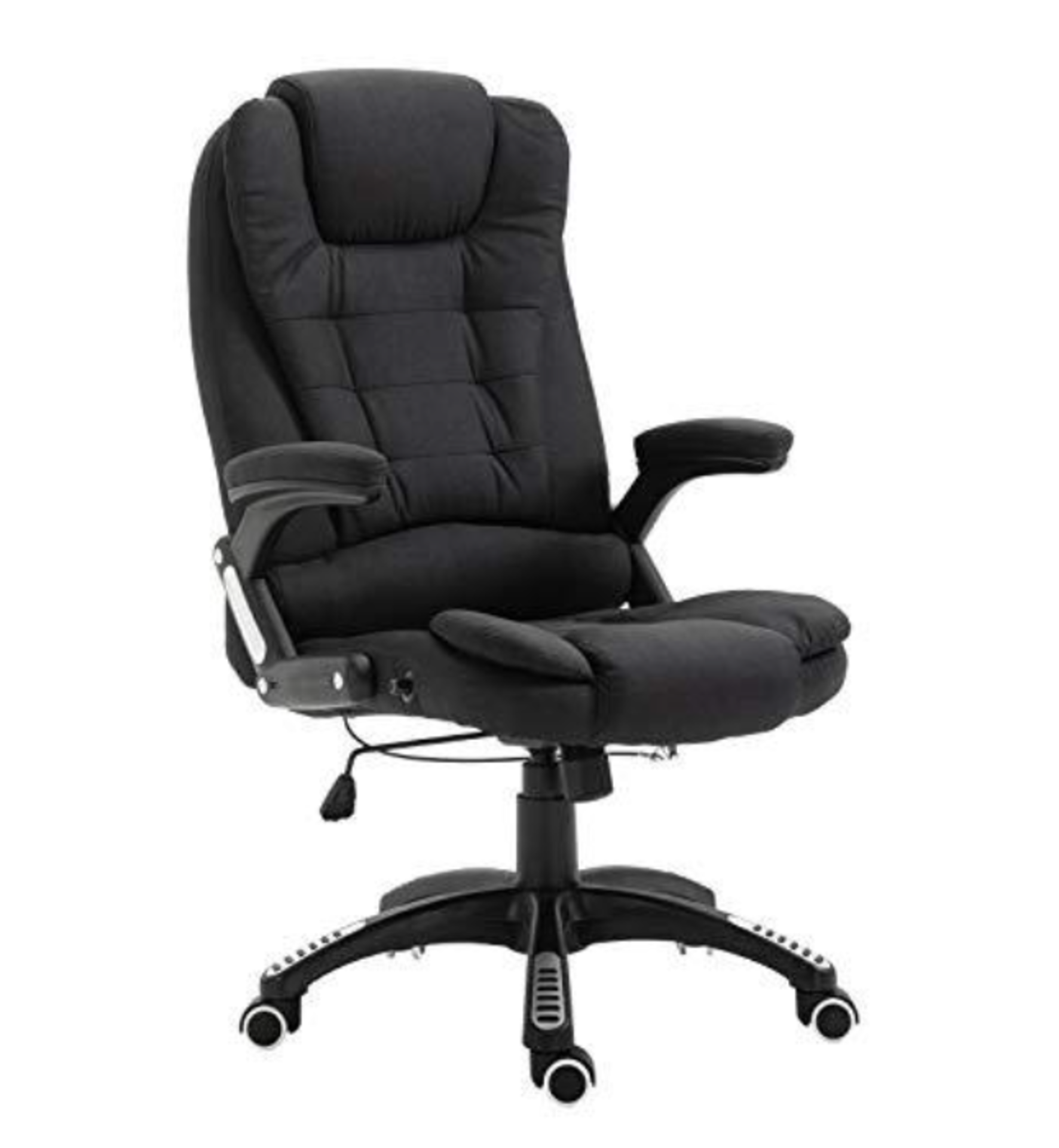 Cherry Tree Furniture Executive Recline Extra Padded Office Chair Standard, MO17 Black Fabric - SR6