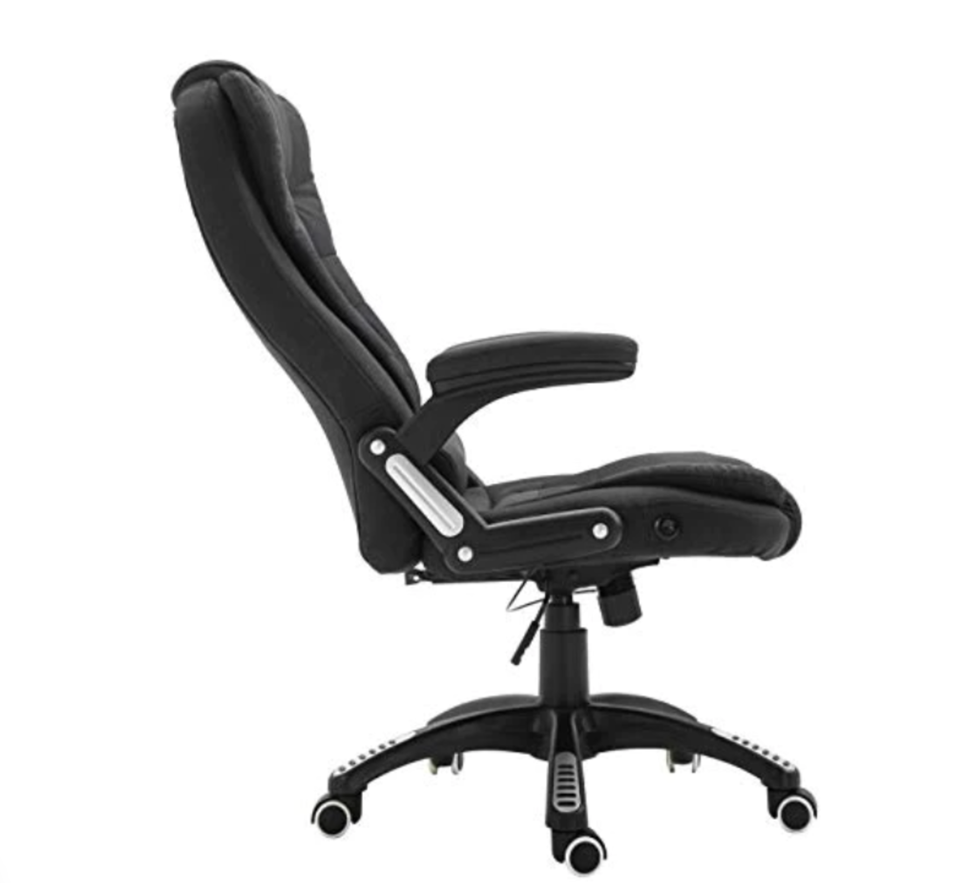 Cherry Tree Furniture Executive Recline Extra Padded Office Chair Standard, MO17 Black Fabric - SR6 - Image 2 of 2