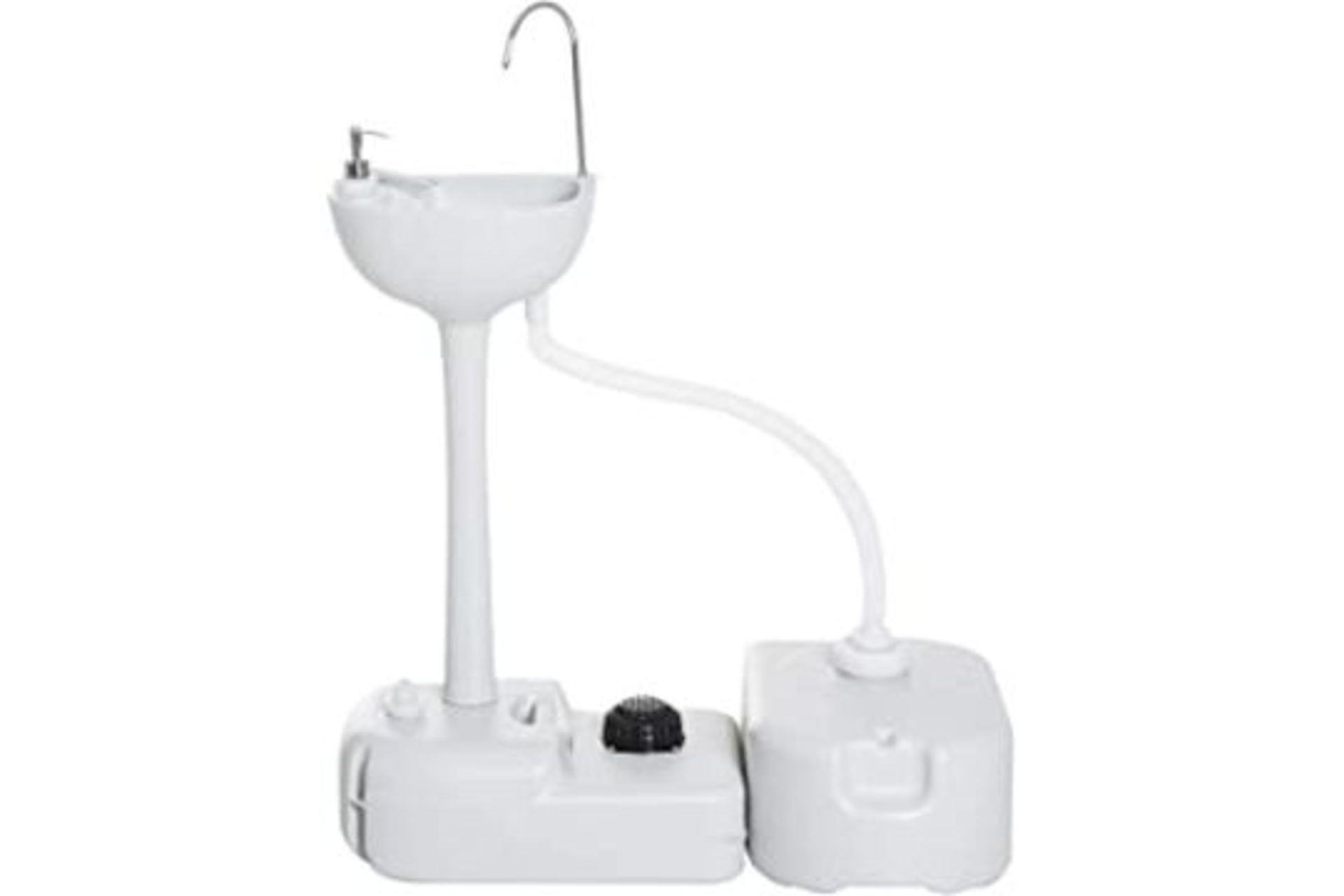 NEW BOXED Portable Hand Wash Station Foot Pump Mobile Freestanding Hand Wash Basin with Towel - Image 2 of 6