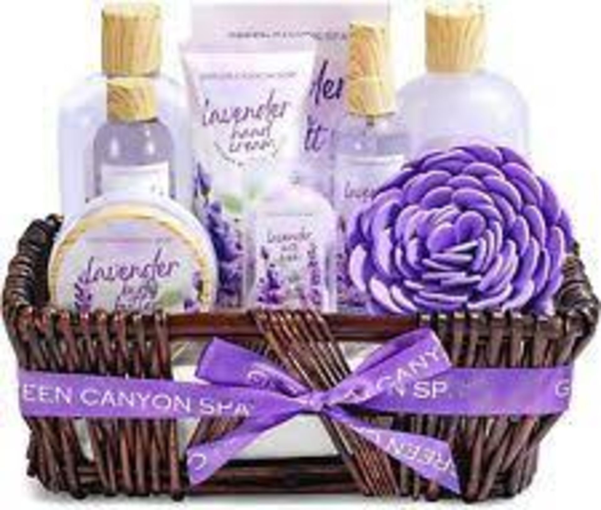 PALLET TO CONTAIN 60 X NEW PACKAGED GREEN CANYON SPA Spa Gift Baskets for Women (GCS-BP-019-1)-12