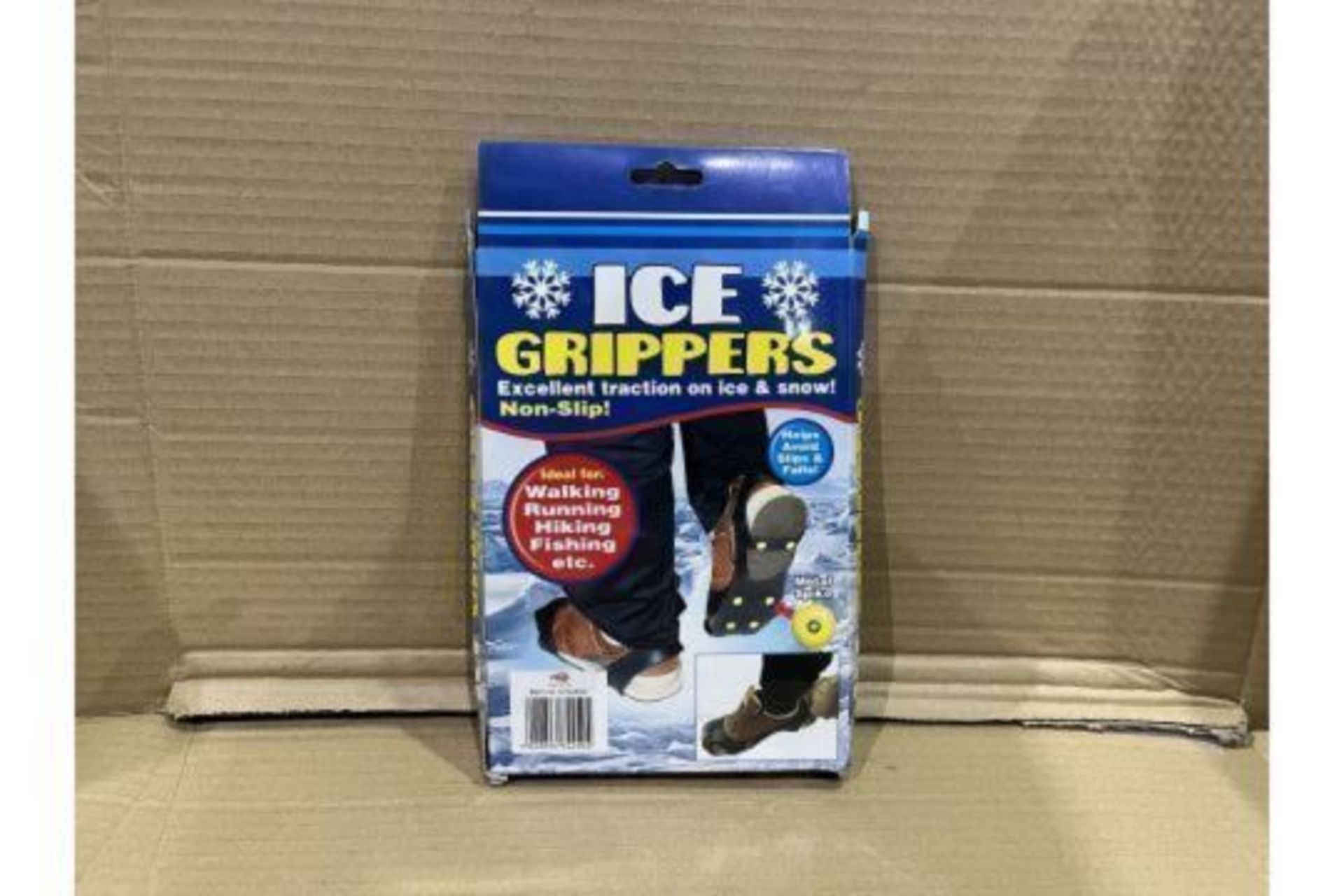 48 X BRAND NEW NON SLIP ICE GRIPPERS PERFECT FOR THE WINTER WEATHER, WALKERS/HIKERS ETC R10-7