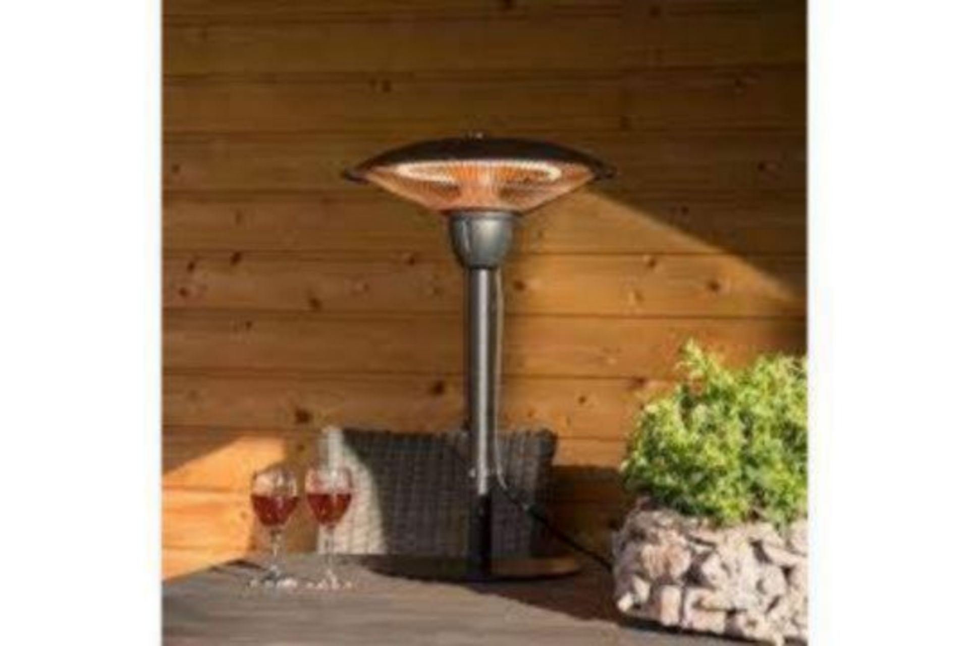 BRAND NEW BARCELONA TABLE HEATER, COMPACT MODEL PERFECT FOR UNDER OR ON THE TABLE, HEATED BODY