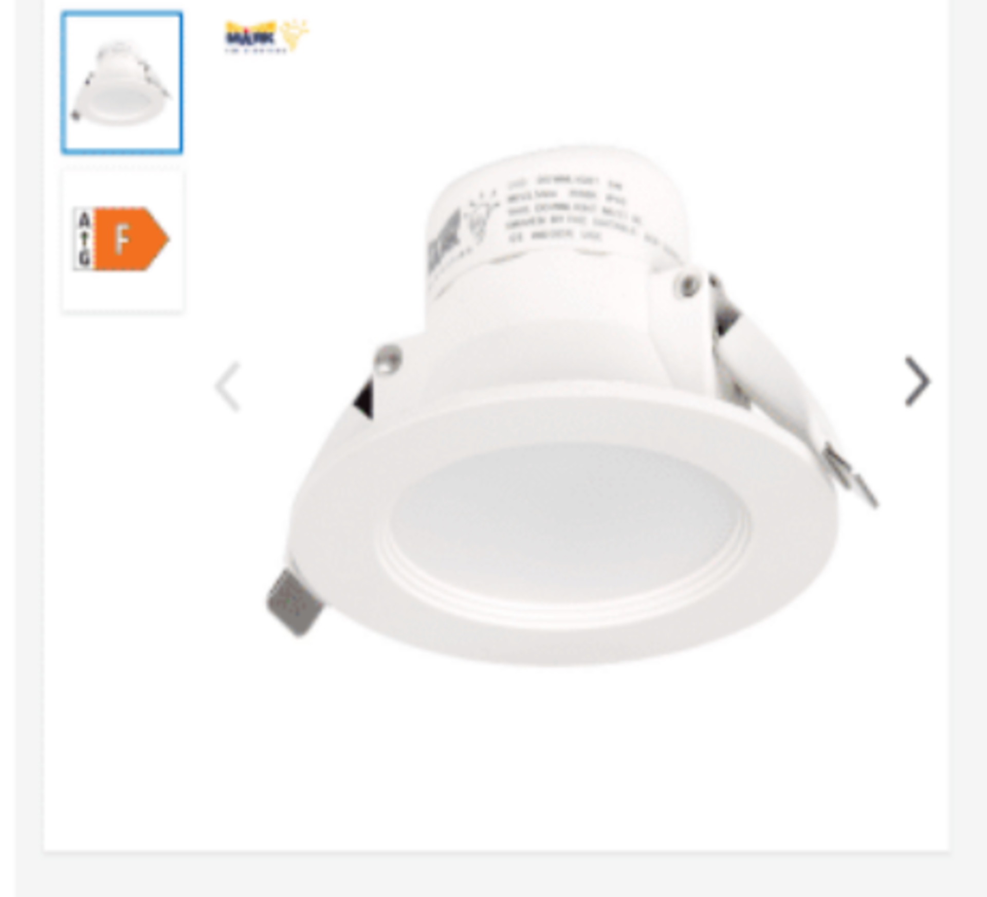 20 X BRAND NEW FIXED WARM WHITE DOWNLIGHTS (WATTAGE, CUT OUT AND LUMEN MAY VARY)
