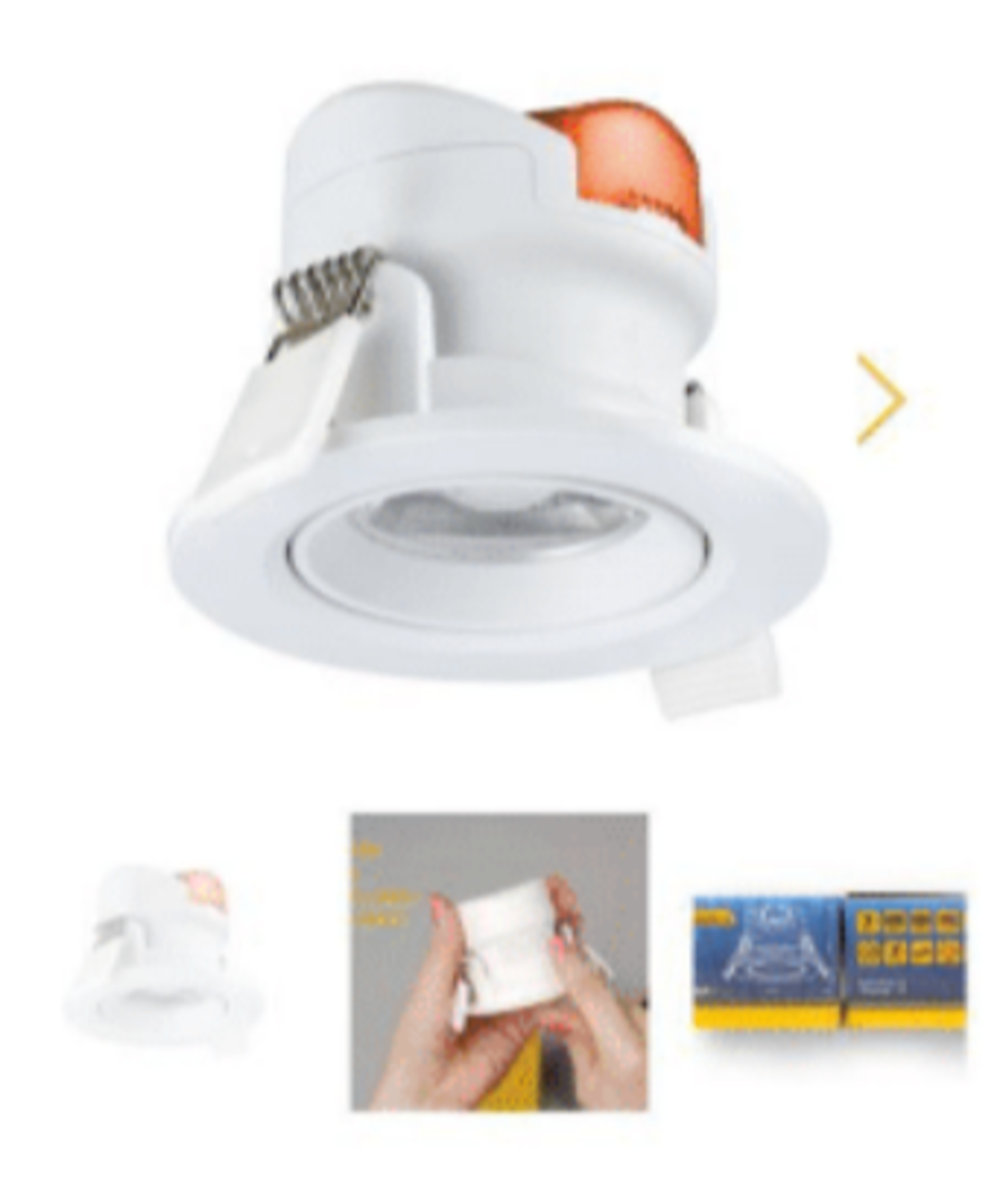 20 X BRAND NEW FIXED TILTING DOWNLIGHTS (WATTAGE, CUT OUT AND LUMEN MAY VARY)