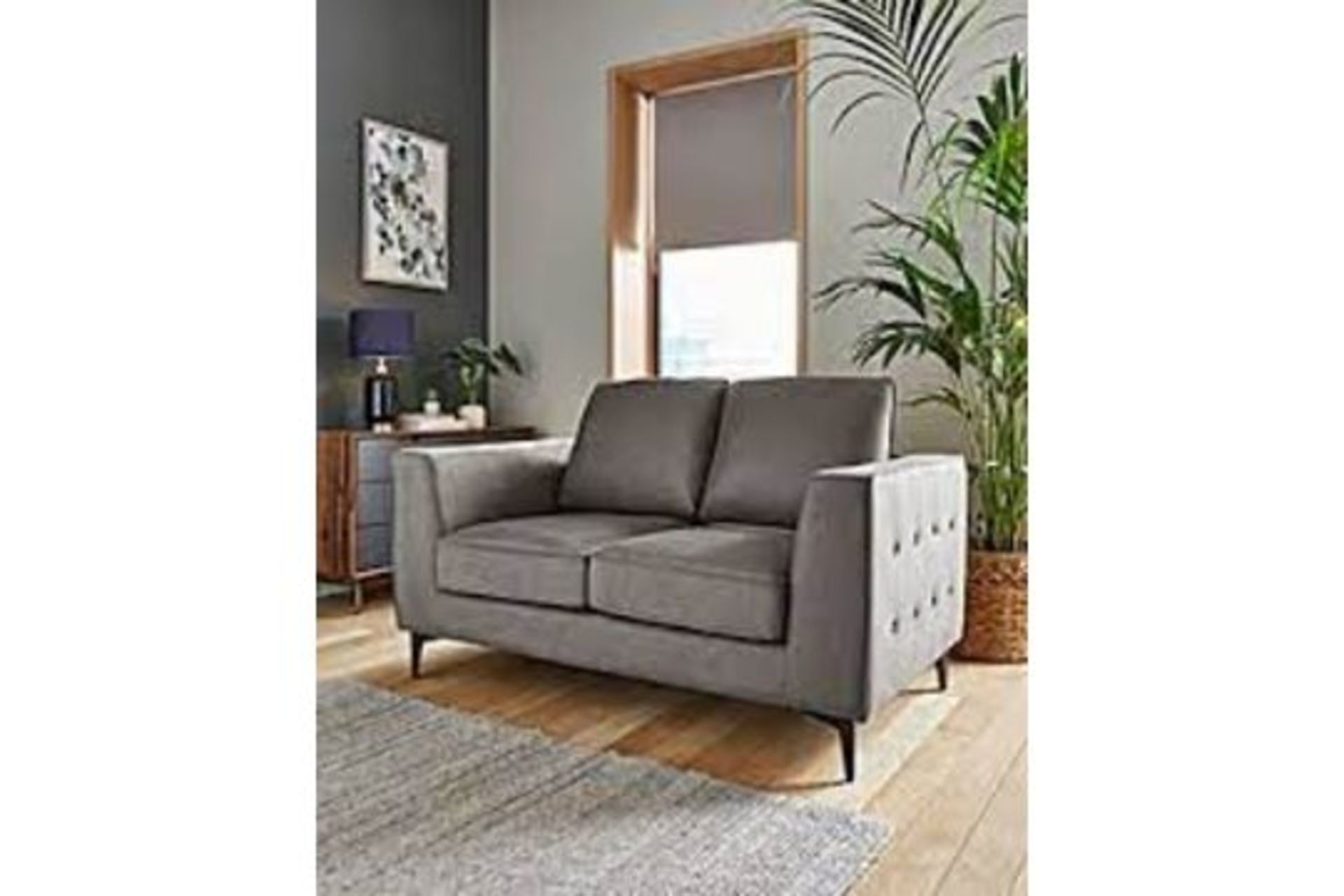Alessia Nubuck-Effect 3 Seater Sofa. RRP £899.99. - SR4. he Alessia Nubuck-Effect 3 Seater Sofa. - Image 2 of 2