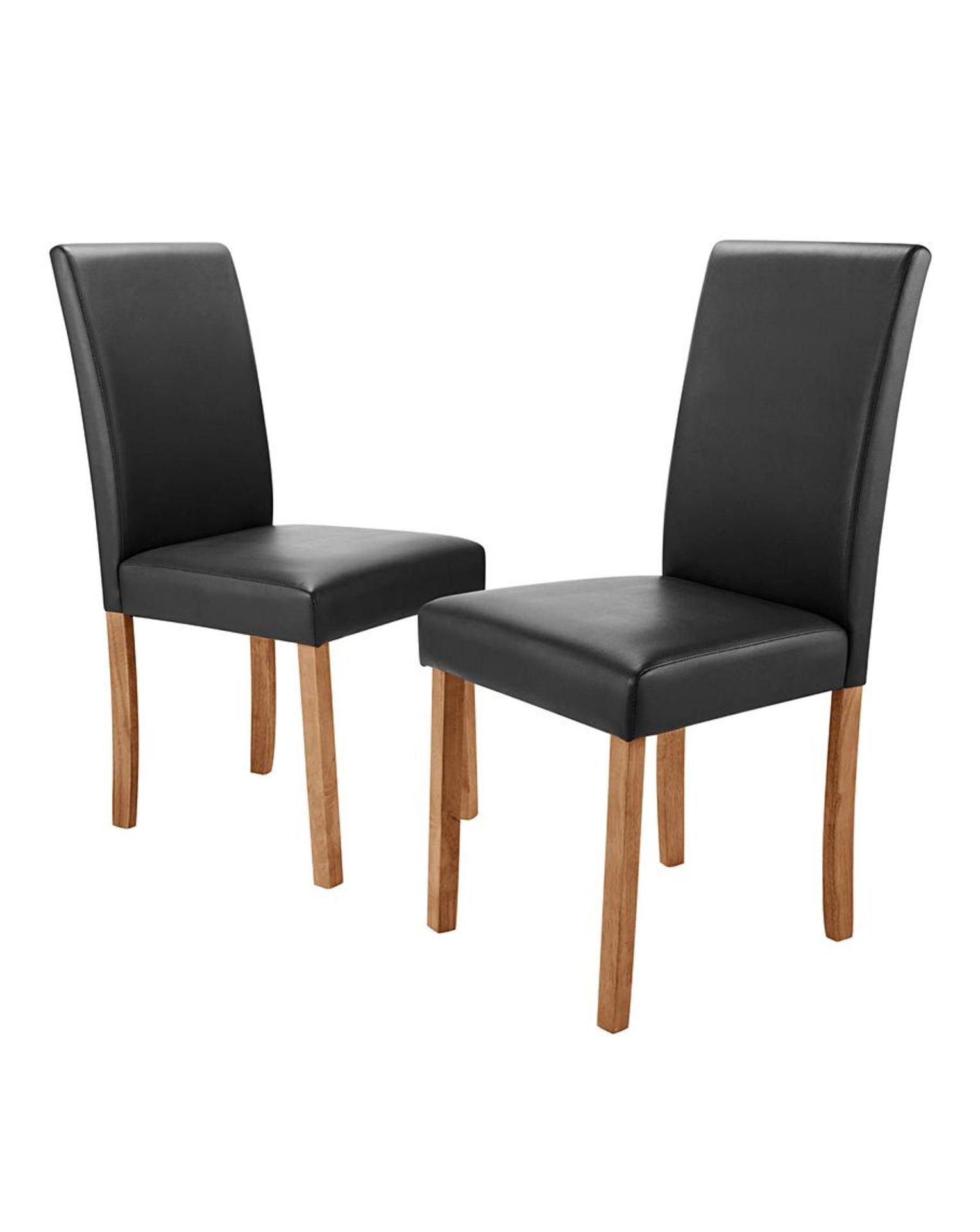 Pair of Ava Faux Leather Dining Chairs. - SR4. The Ava Faux Leather Dining Chairs are classic dining