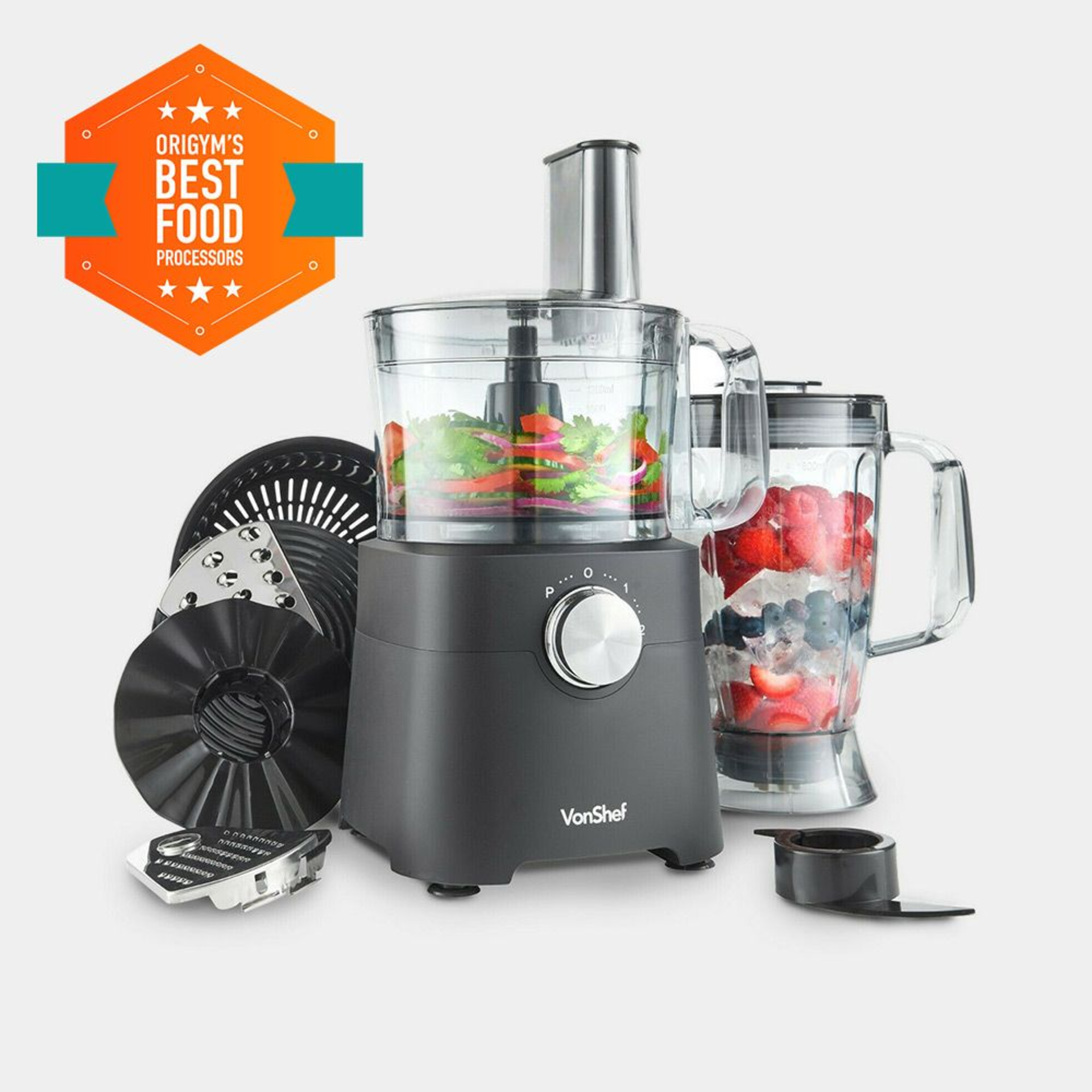 750W Food Processor. - BI. The generous 1.8L blending jar is ideal for making large quantities of