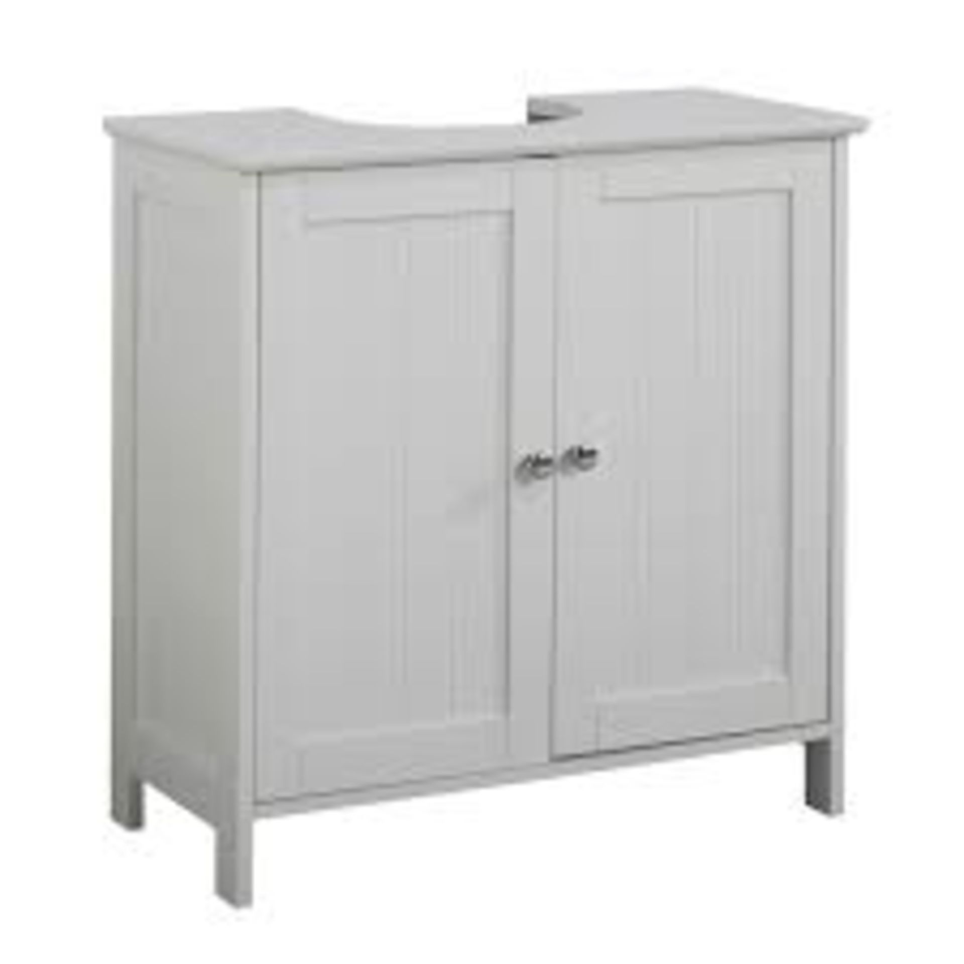 Ashby White Tongue & Groove Bathroom Under Sink Cabinet. - SR3. Utilise unused space around your