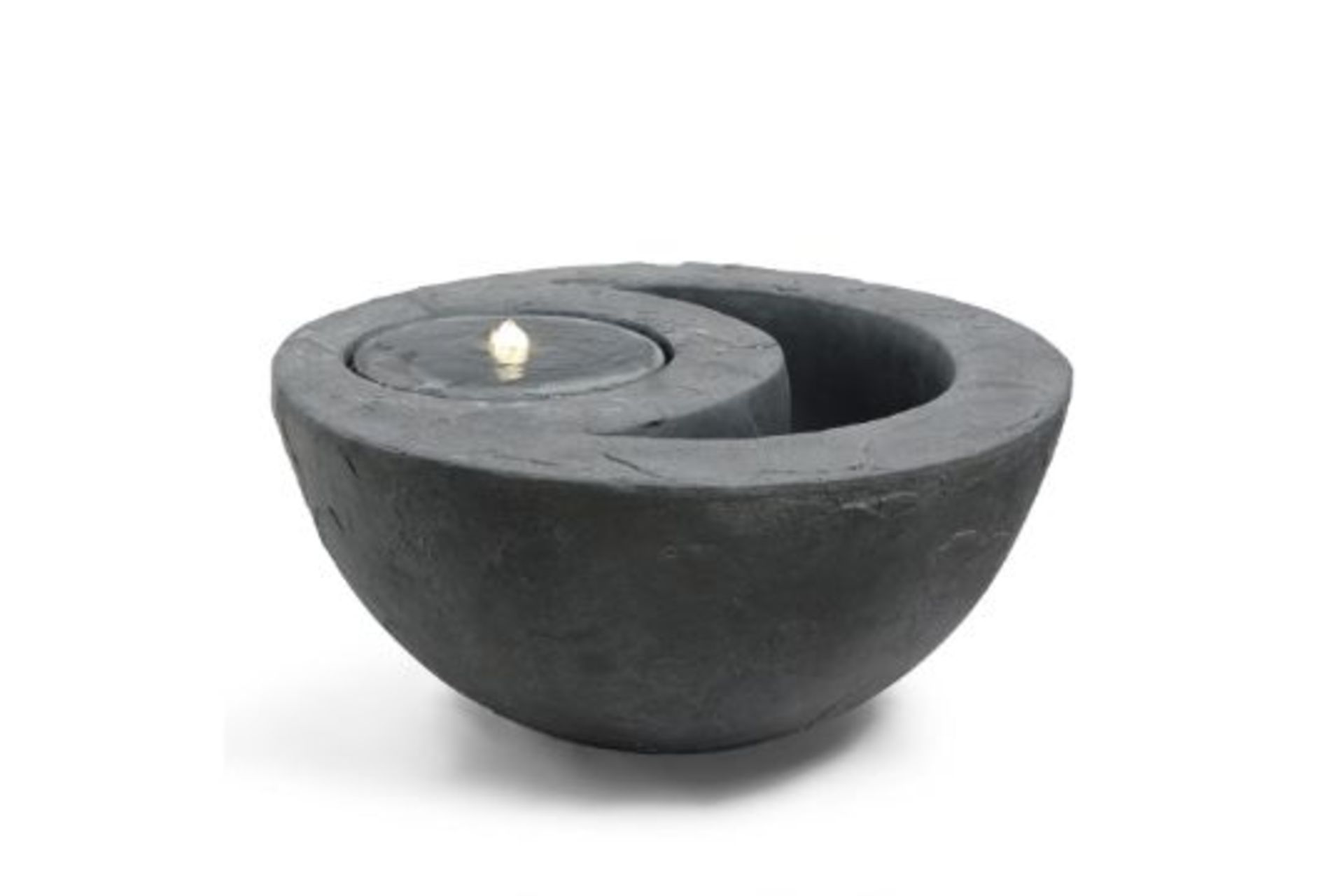 New & Boxed Dual Water Feature and Planter - Garden Bowl Design Planter, Indoor/Outdoor LED Lights - Image 2 of 6