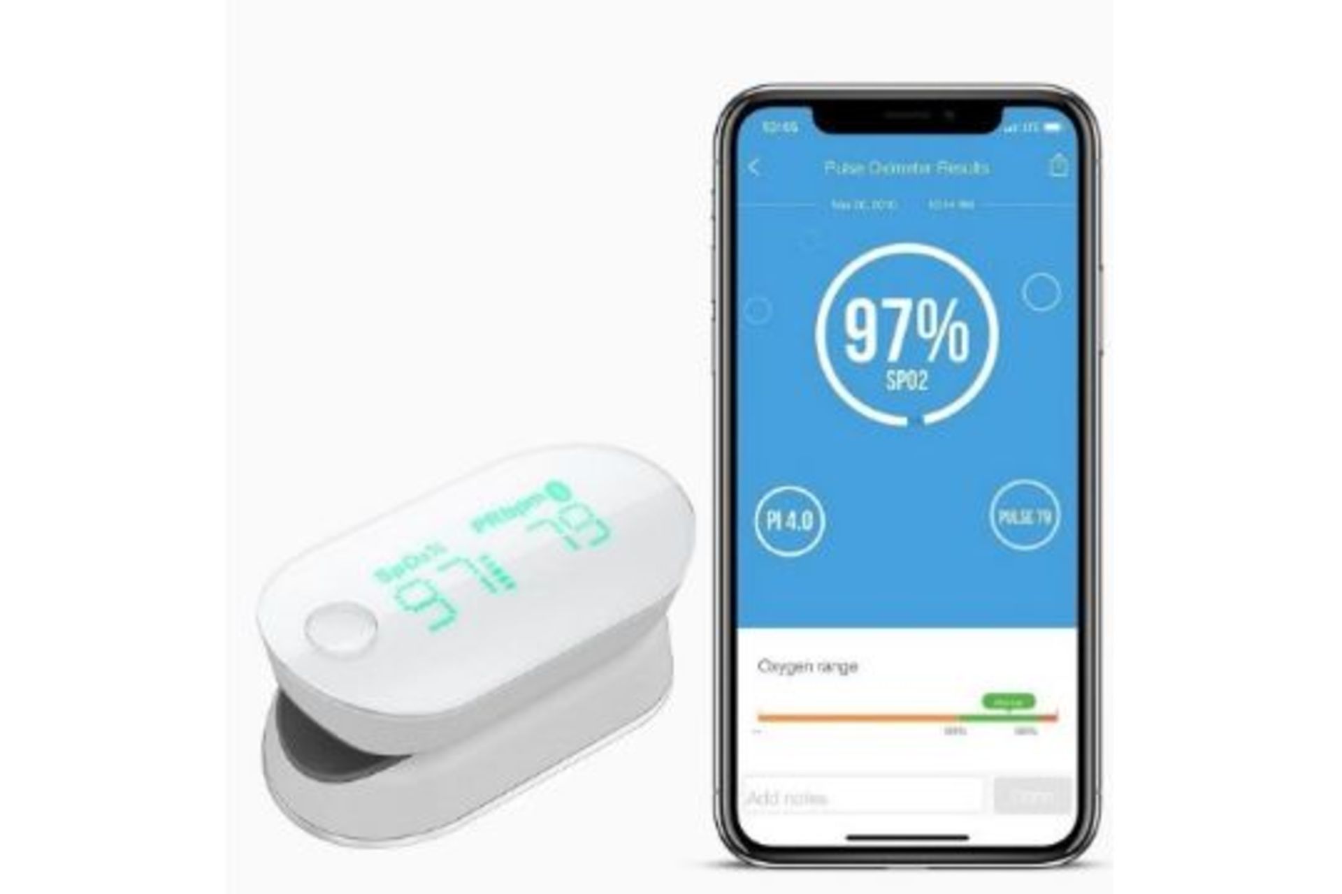 NEW & BOXED iHealth Air Pulse Oximeter. Accurately measure your blood oxygen level, pulse rate, - Image 5 of 6