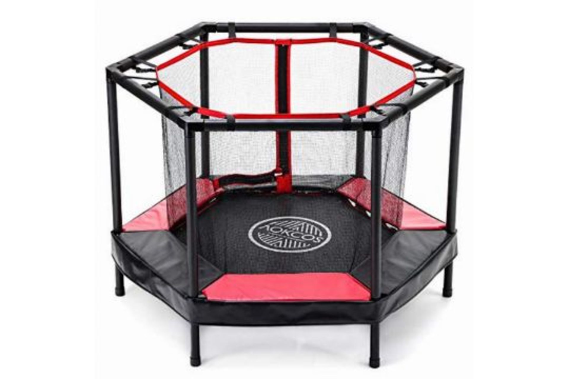 4 x brand new Kids Trampoline 4Ft Mini Trampolines with Enclosure Net and Safety Pad - Small Toddler - Image 2 of 2