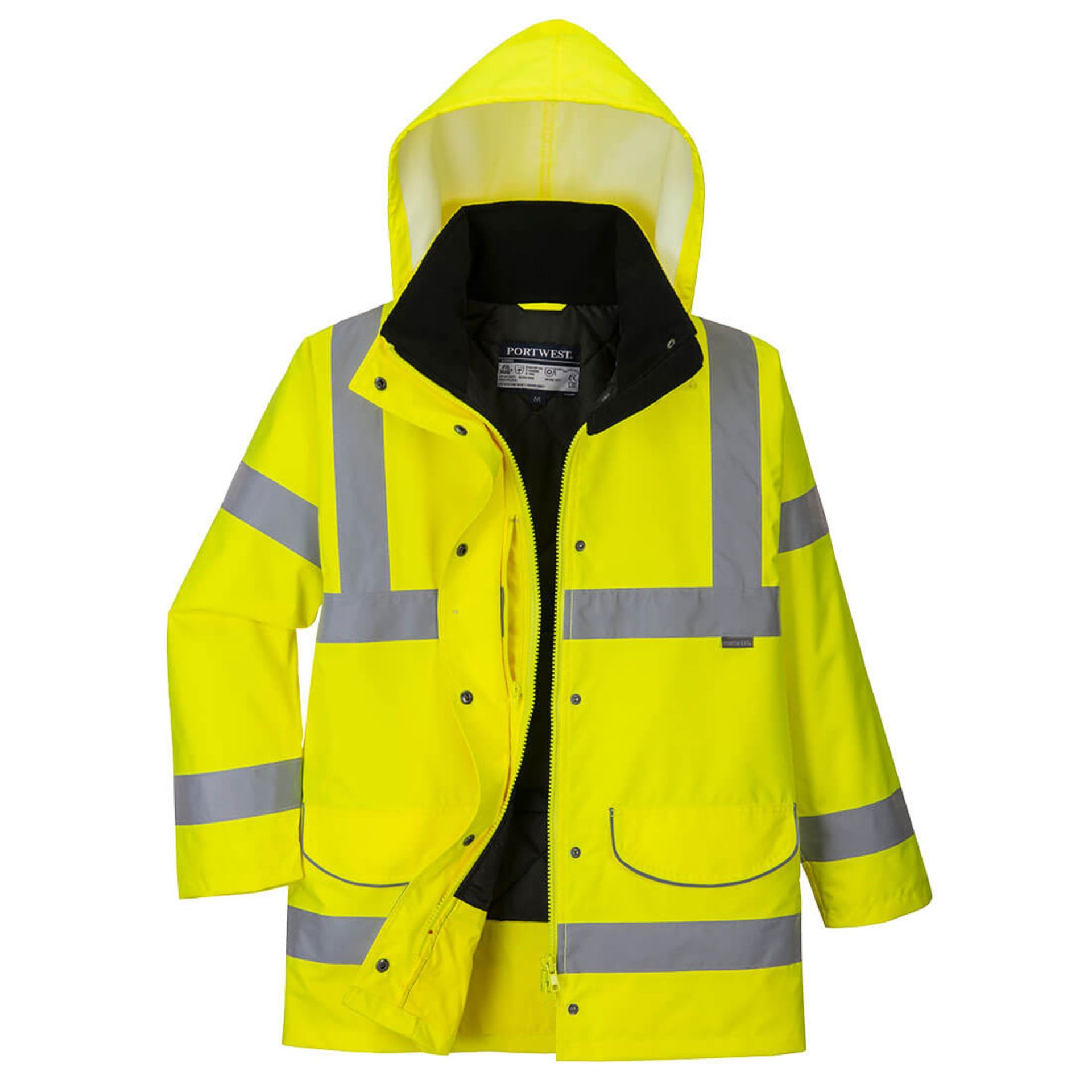 BRAND NEW PORTWEST S360 Hi-Vis Women's Traffic Jacket SIZE XS. RRP £45. (PW). (S360YERXS). The