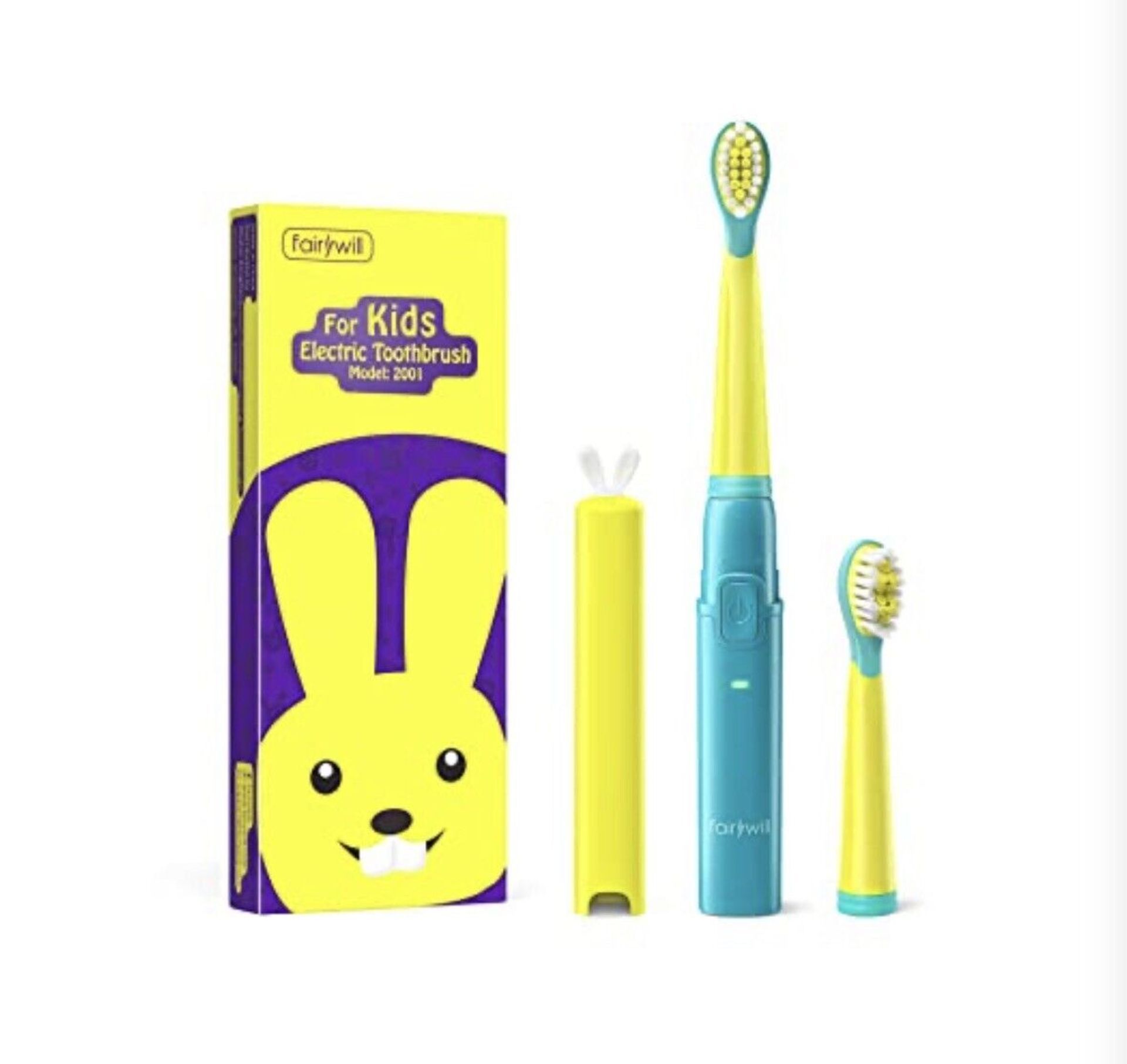 8 X BRAND NEW FAIRYWILL CHILDRENS RABBIT CHARACTER ELECTRIC TOOTHBRUSHES