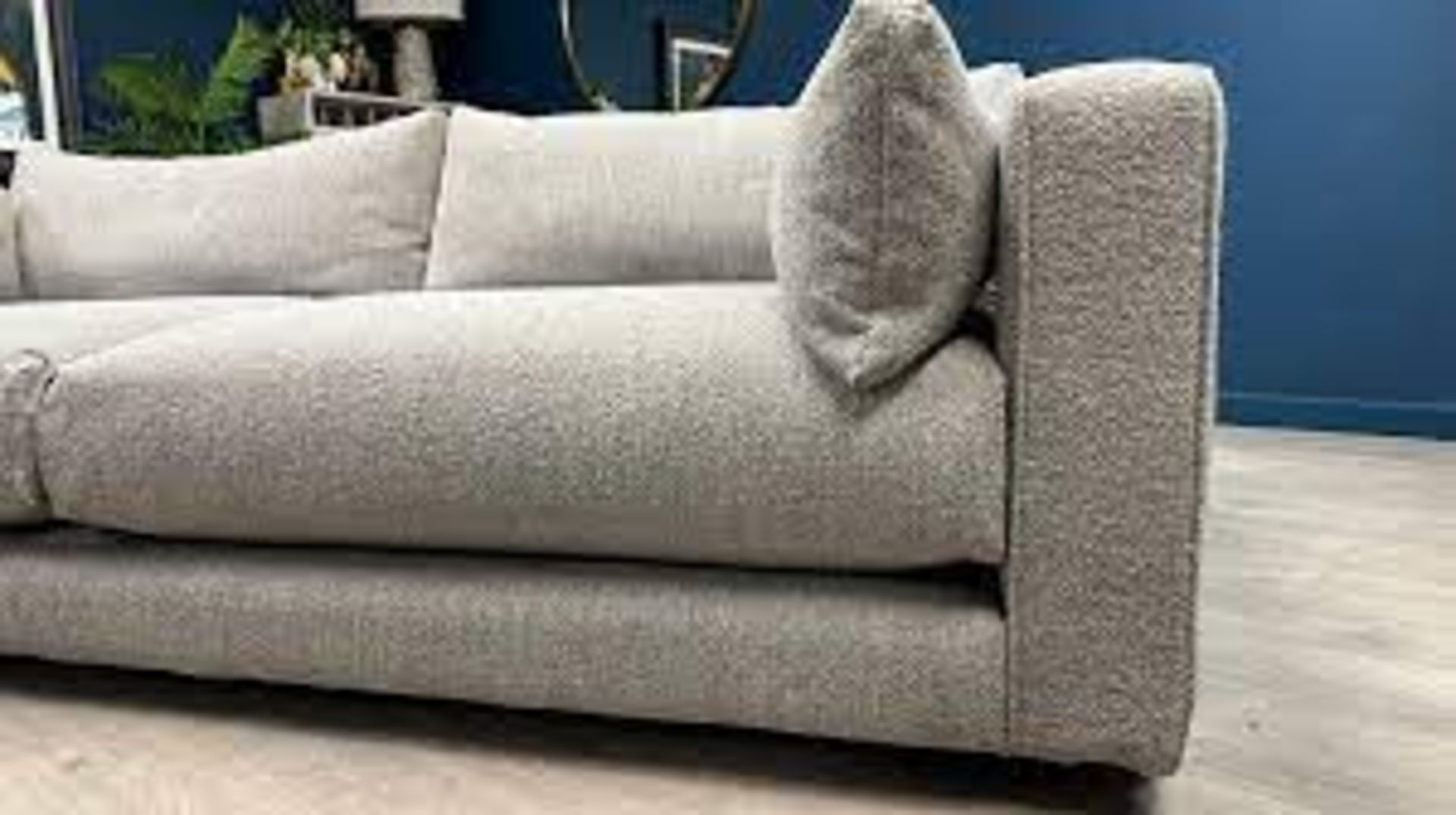 Cox & Cox Teddy Sofa in Soft Grey. RRP £2,795.00. - SR5. offers cosy, contemporary style...the - Image 2 of 2