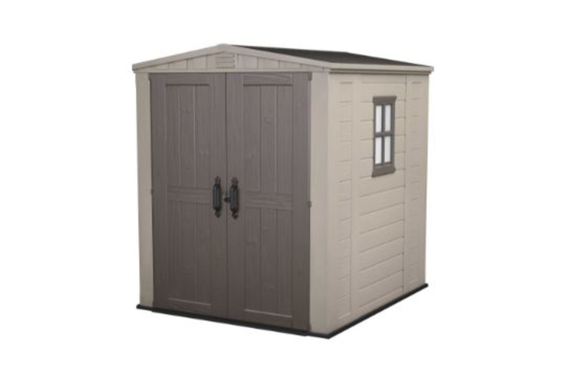 New Keter Factor Garden Plastic Shed. Dimensions: 178 x 195.5 x 208cm (approx.) Material: Resin,