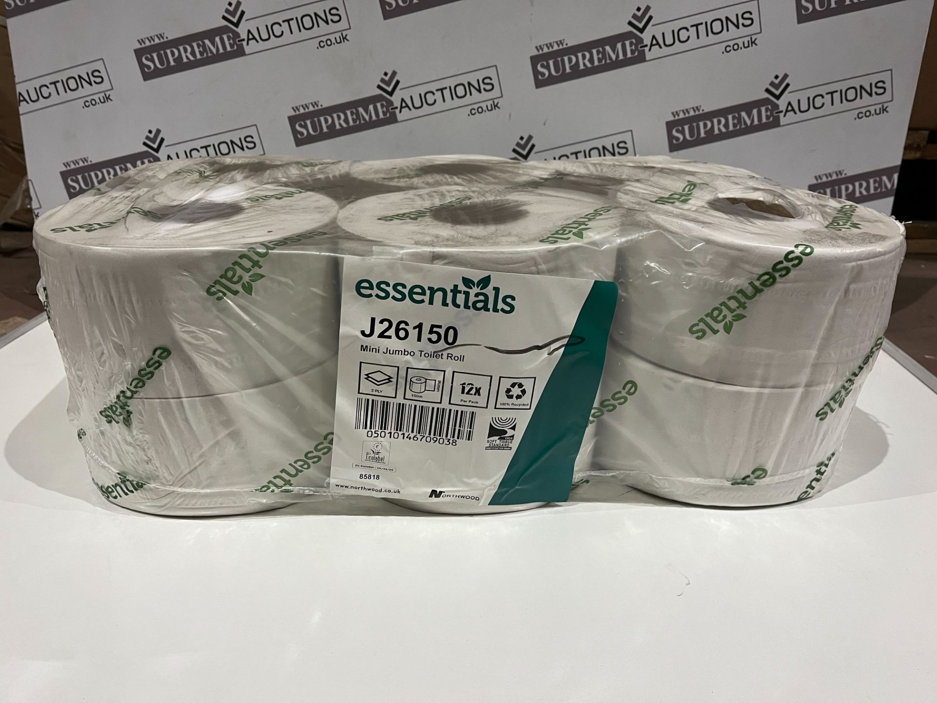 4 X BRAND NEW PACKS OF 12 ESSENTIAL BUMPER WHITE PAPER ROLLS R10-6