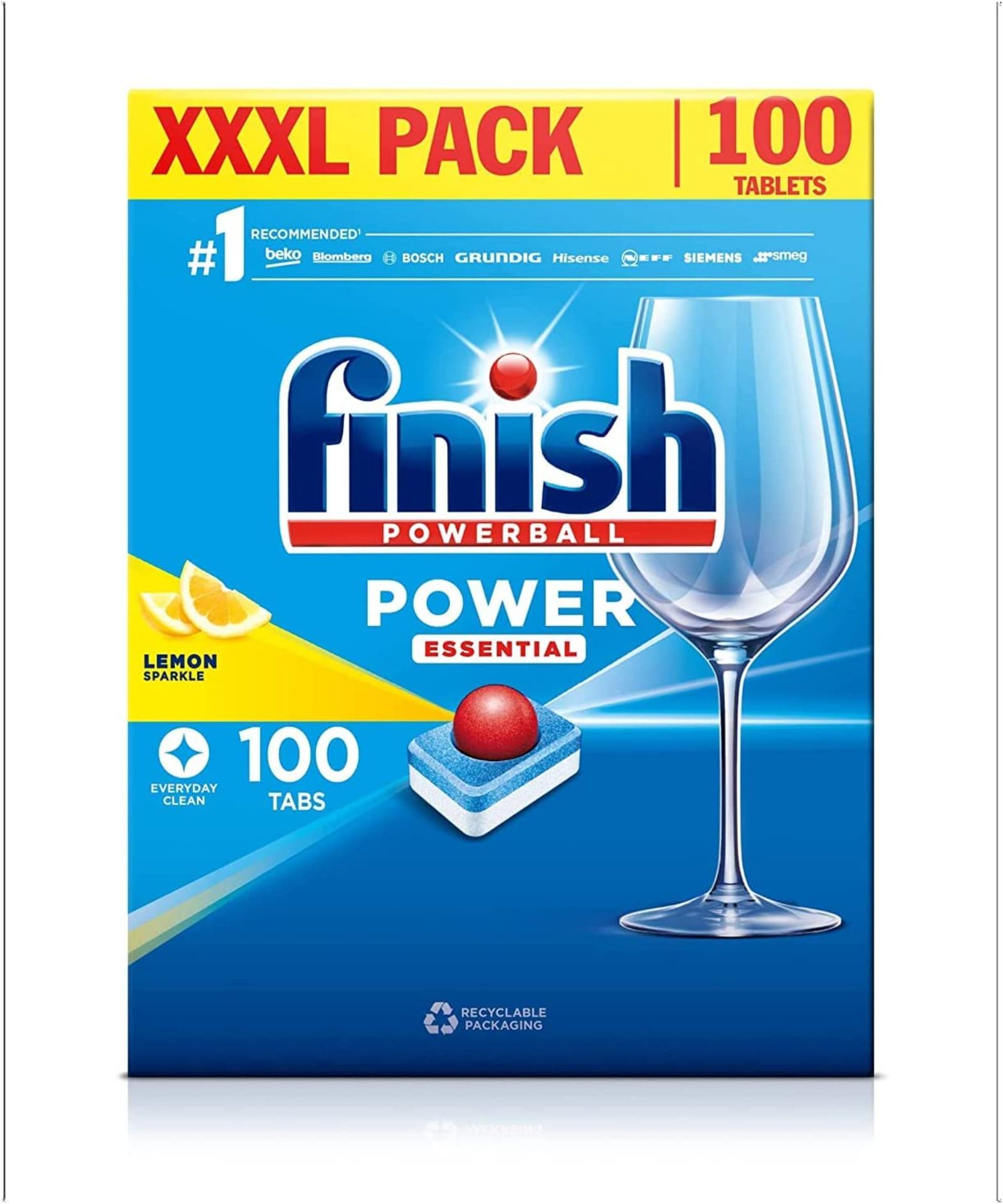 12 X BRAND NEW PACKS OF 100N FINISH POWERBALL ALL IN 1 DEEP CLEAN TABLETS R19.2