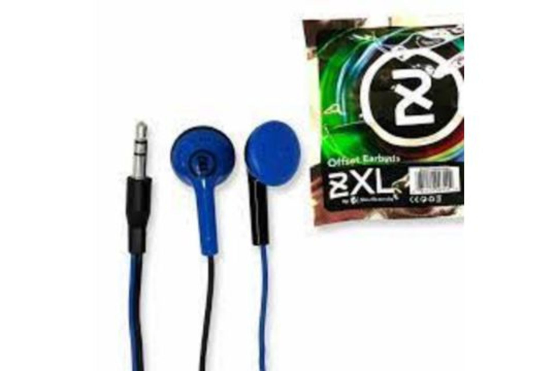 100 X BRAND NEW SKULL CNADY BLUE FISHBOWL EARPHONES R5-1