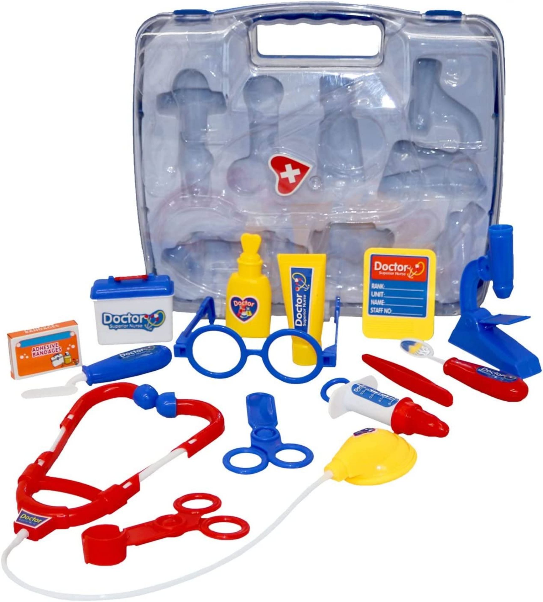 10 X BRAND NEW Blue Childrens Kids Role Play Doctor Nurses Toy Set Medical Kit (3622) R10-8
