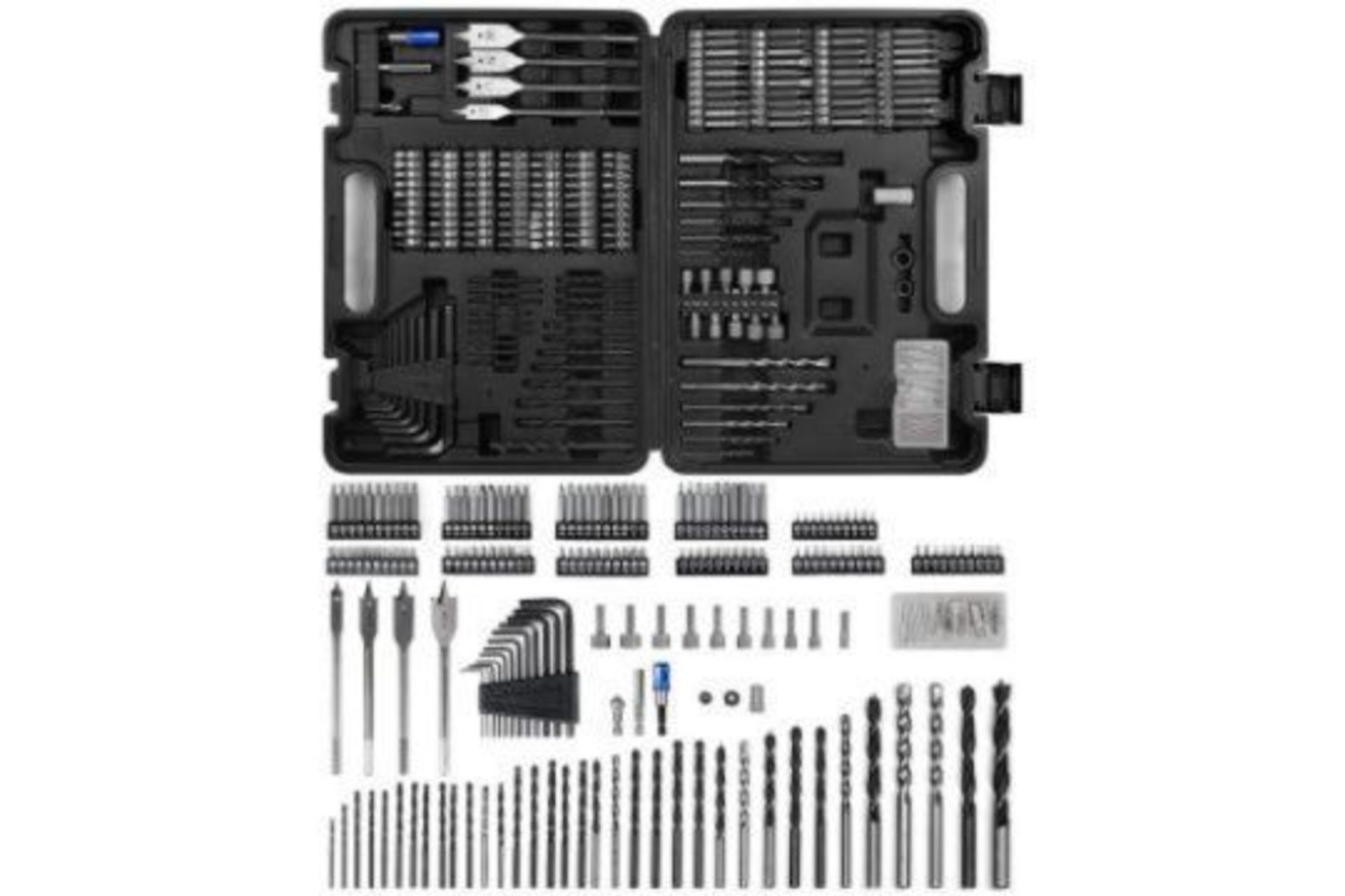 2 X NEW BOXED WESCO Drill Bit Set, 199Pcs Combination Drill Bit Sets Includes HSS Twist Drill