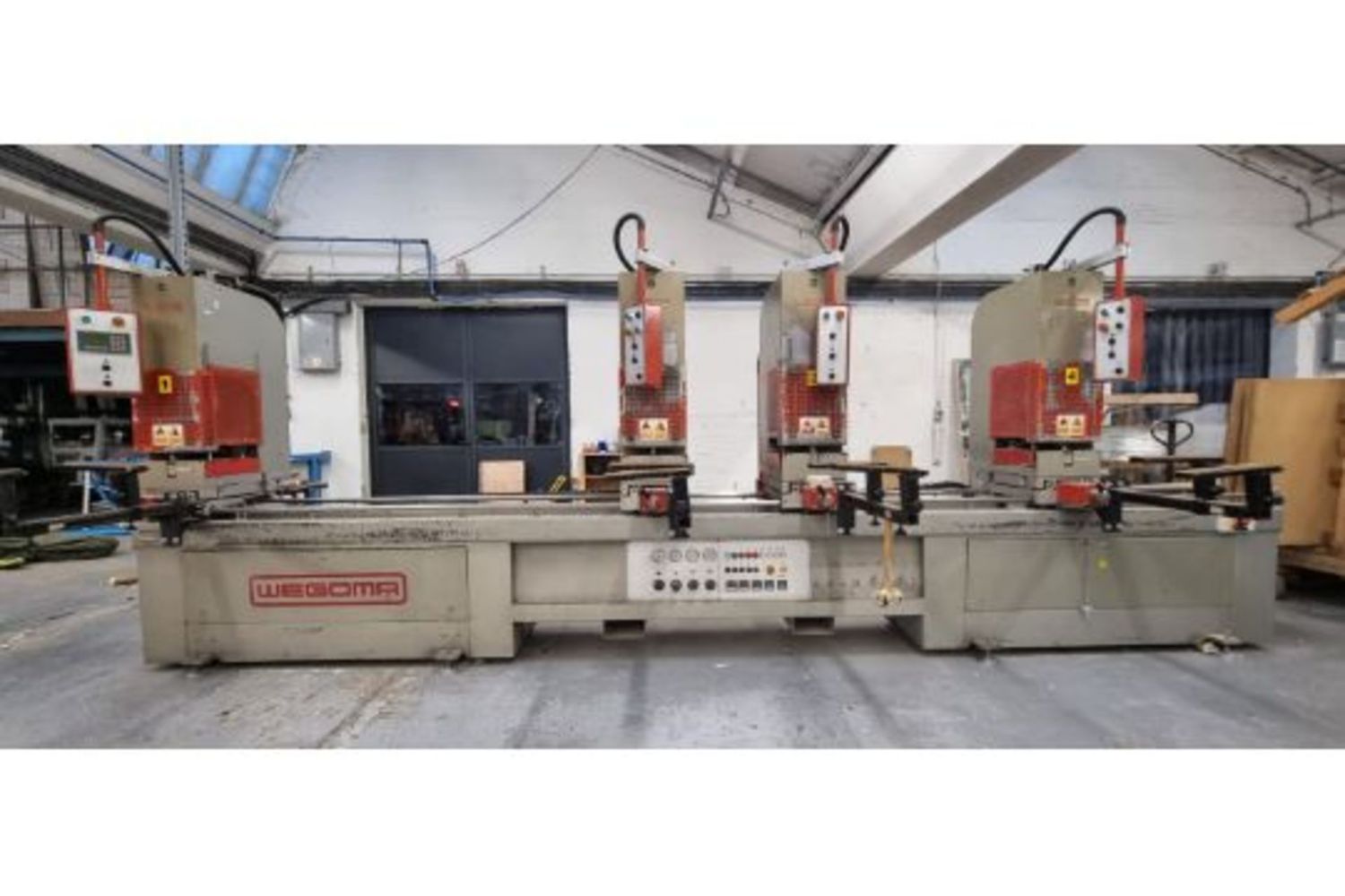 WEGOMA WSA4UNI FOUR-HEAD WELDING MACHINE & Kombimatc AVN4 Automatic Vee Cut Saw - UPVC