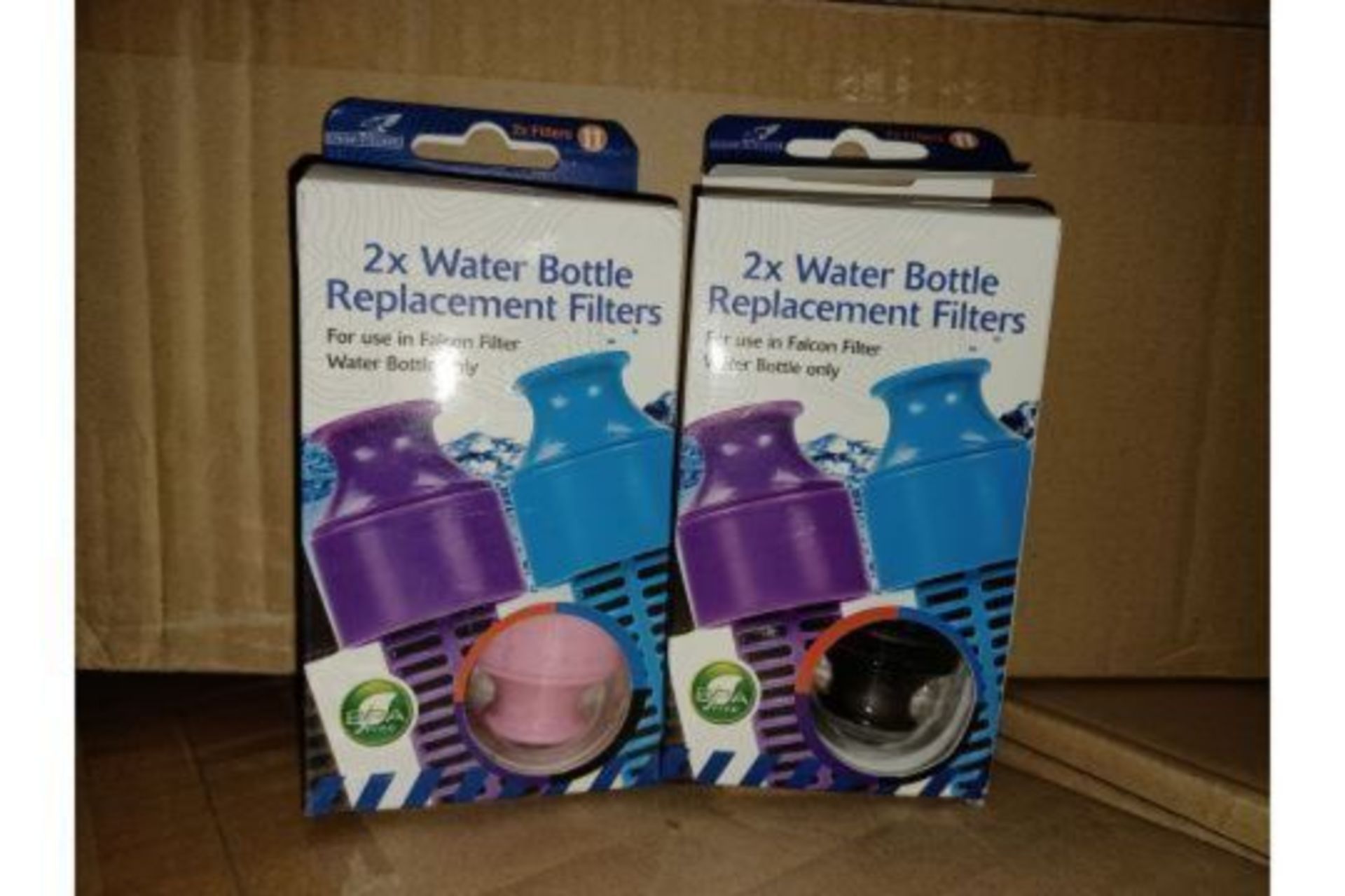 100 X BRAND NEW FALCON PACKS OF 2 WATER BOTTLE REPLACEMENT FILTERS R18-9