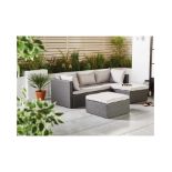 TRADE LOT 4 X New & Boxed Luxury Grey and cream Corner Sofa Set. Soak in the sun and feel that summ