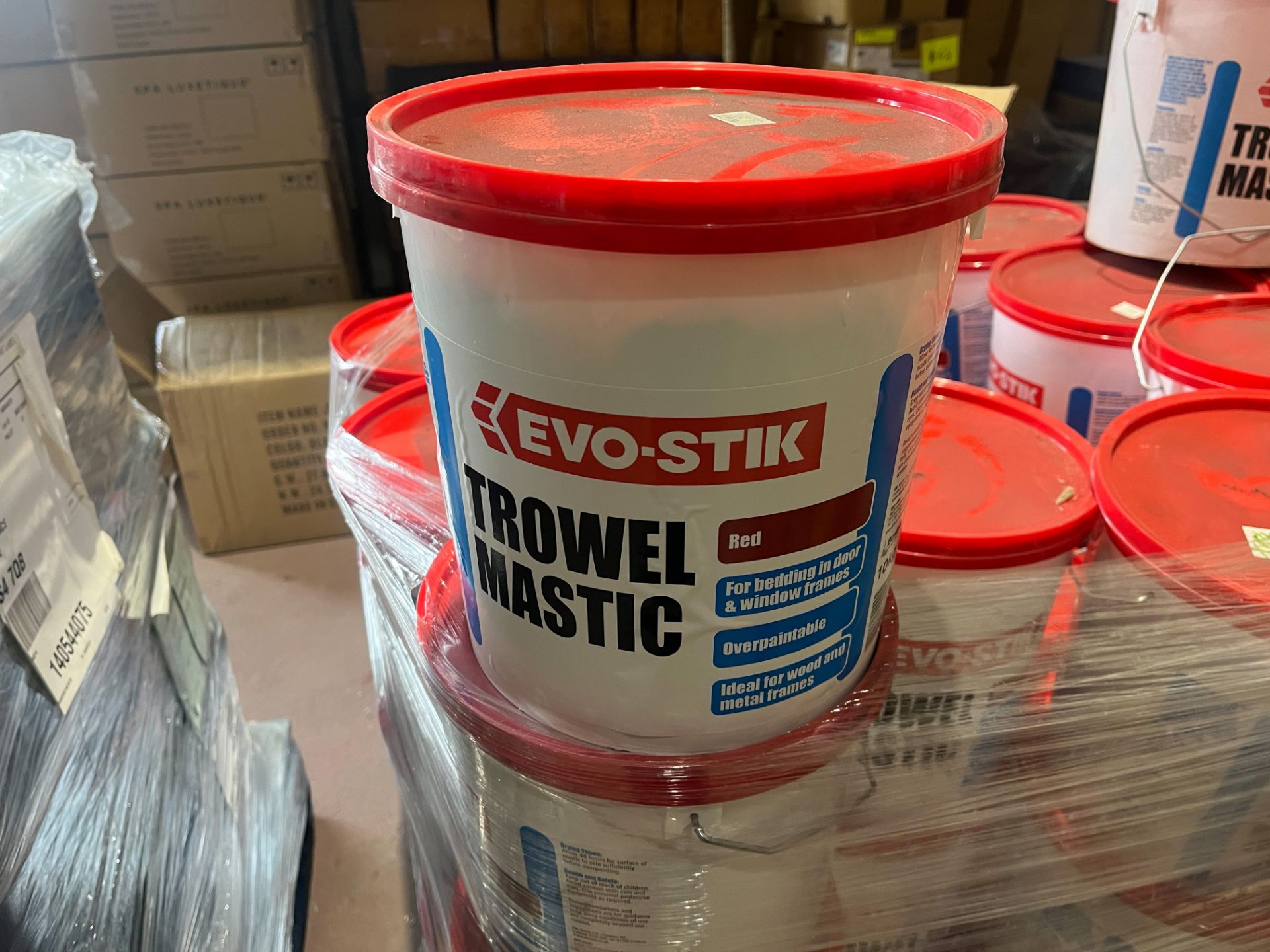 4 X BRAND NEW 10KG TUBS OF EVO STIK RED TROWEL MASTIC RRP £89 EACH R16-14