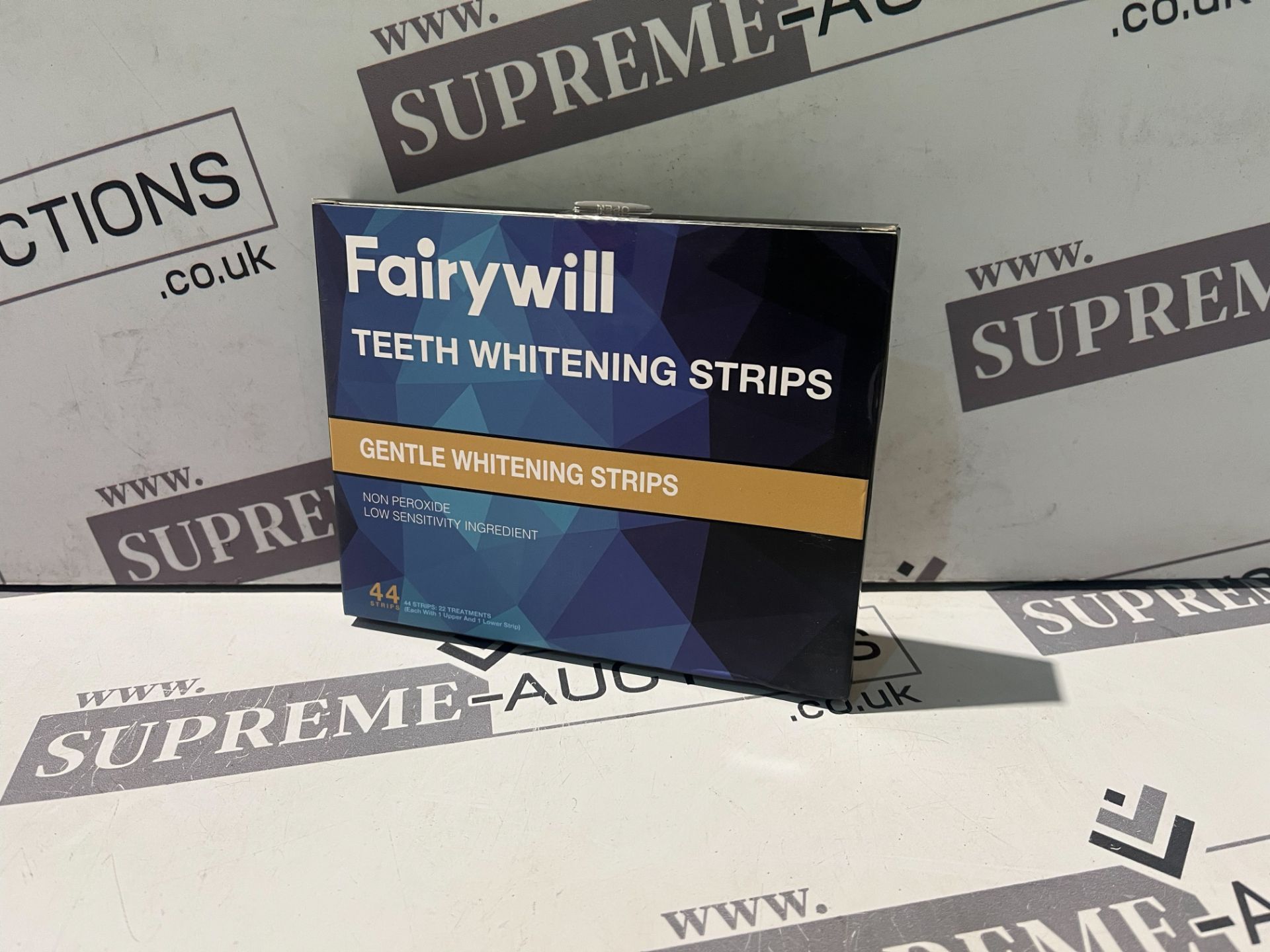 50 X BRAND NEW PACKS OF 44 FAIRYWILL TEETH WITENING STRIPS RRP £20 EACH (EXP APRIL 2023) R16-8