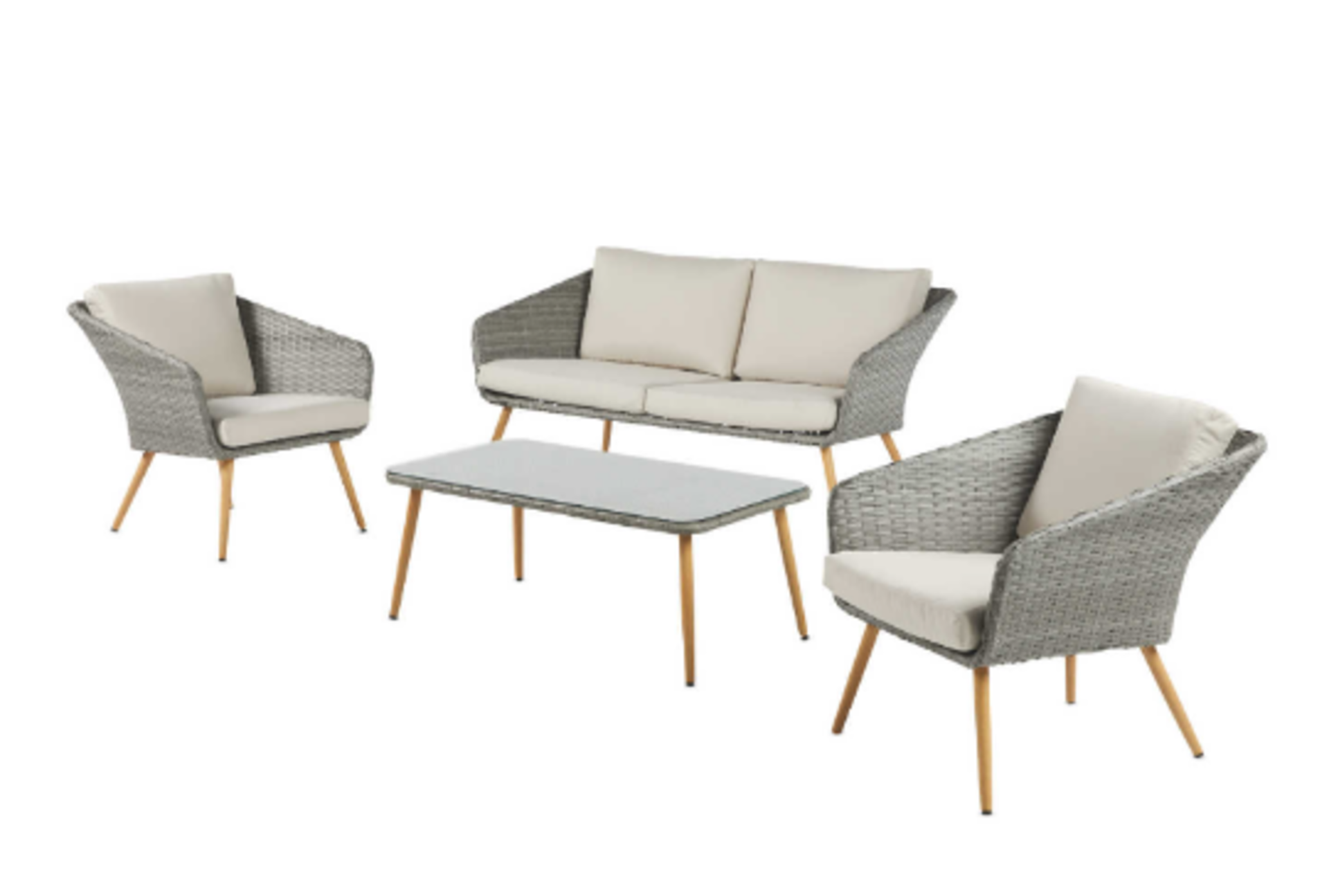 Luxury Rattan Coffee Set. Enjoy those lazy days in the sun whilst relaxing on the Rattan Coffee Set. - Image 2 of 2