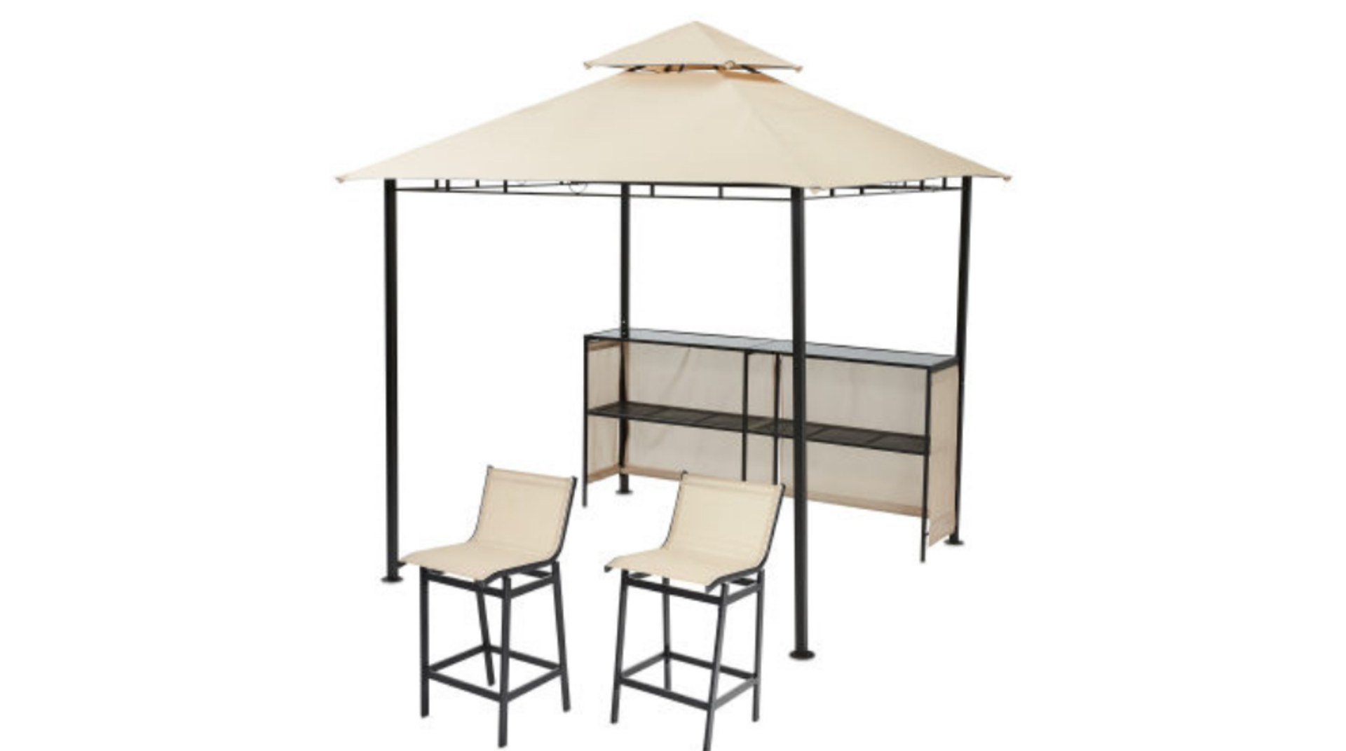 Bar Gazebo with Chairs Set. Treat your guests to their favourite drinks while serving from behind