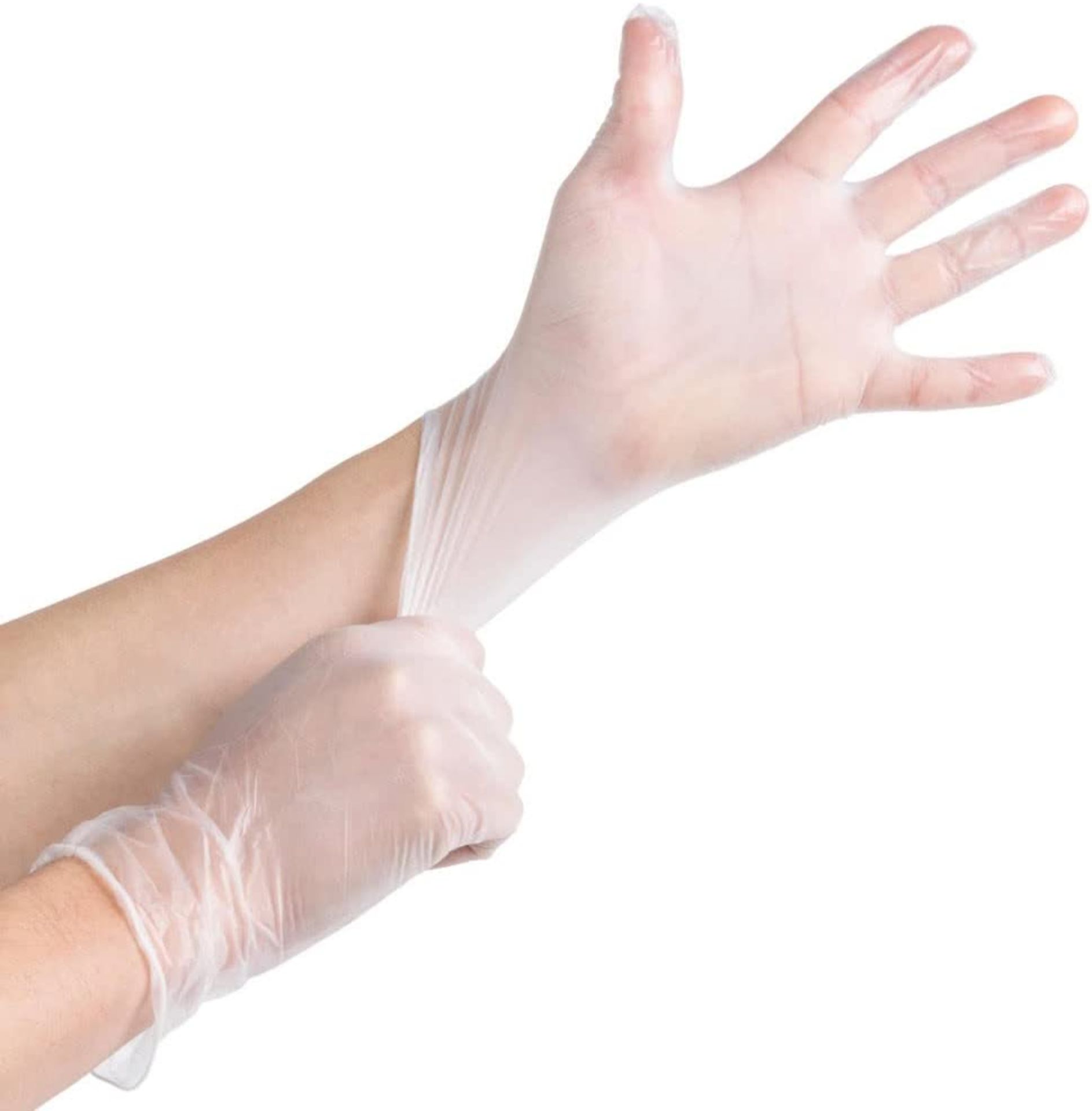 4000 X BRAND NEW SUPERTOUCH CLEAR VINYL POWDER FREE GLOVES SIZE SMALL R11.2