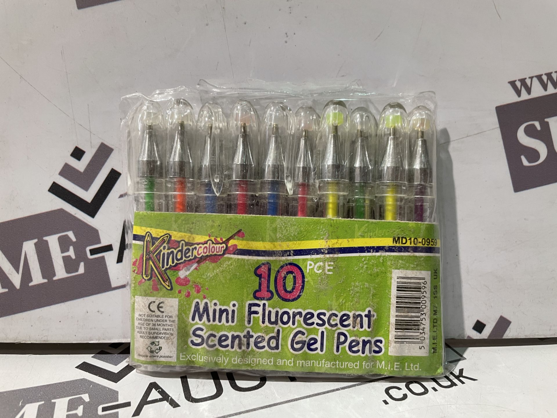 144 X BRAND NEW PACKS OF 10 MINI FLUORESCENT SCENTED GEL PENS R16.9