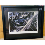 ALEX ROSS BATMAN ORIGINAL SIGNED PRINT LIMITED EDITION WITH A GALLERY PRICE OF £795 37 X 31 INCHES