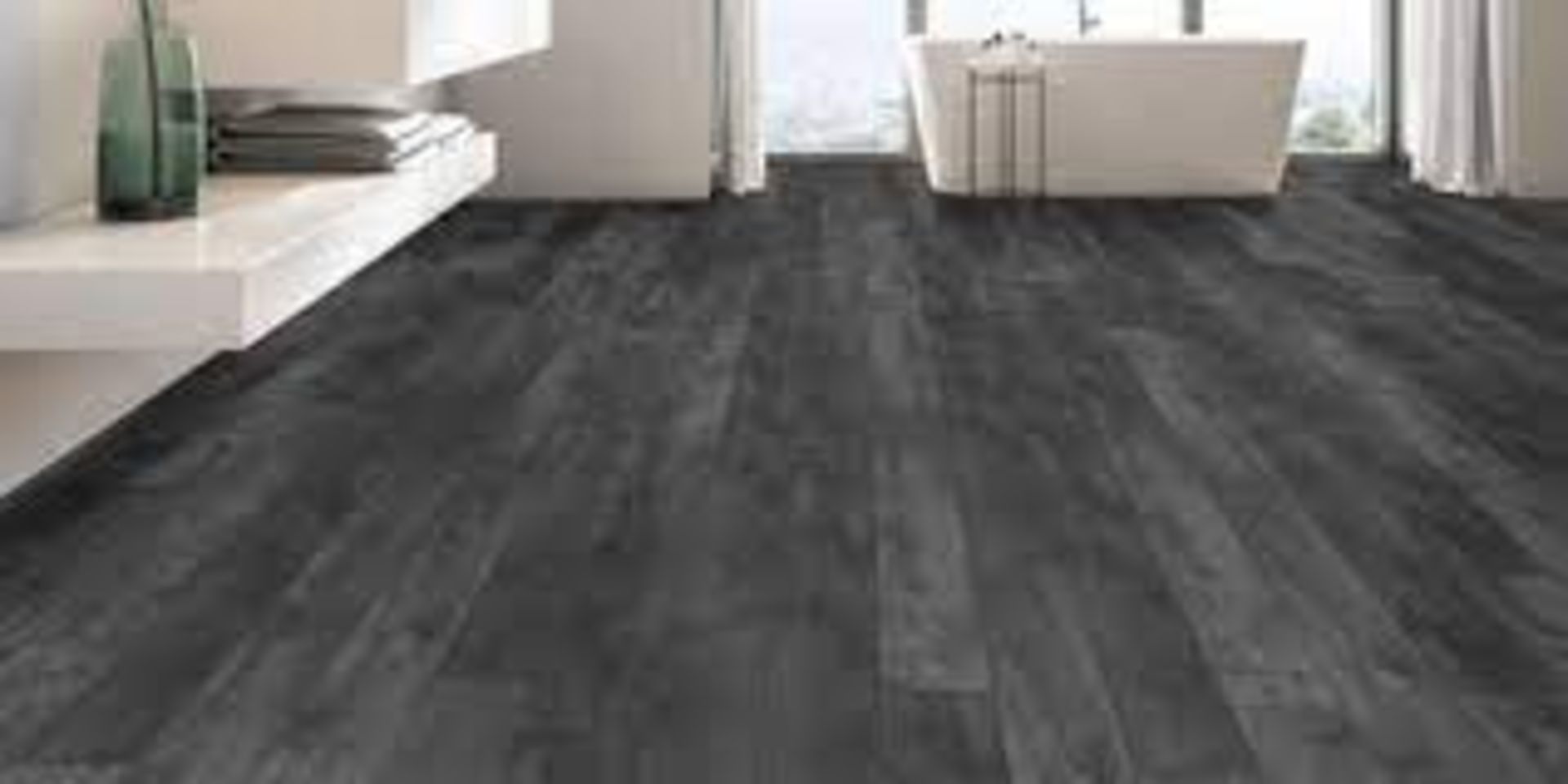 10 X BRAND NEW PACKS OF 3.36 SQUARE METER LVT COMMERCIAL HIGH QUALITY CONTRACT TILES BLACK (