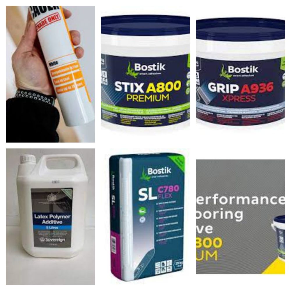 Pallets & Trade Lots of Bostik Adhesives, Grout, Silicone, Carpeting Adhesives, Floor Adhesives & More - Delivery Available