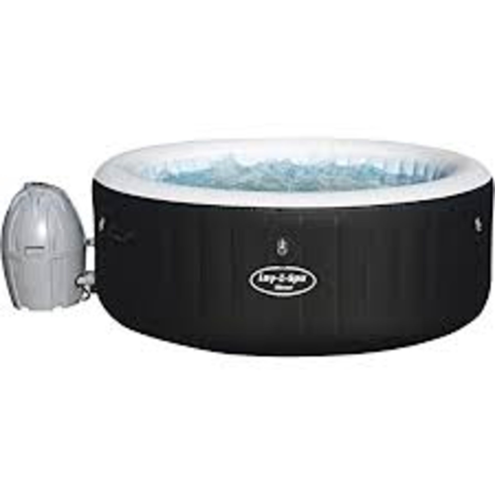 Lay-Z-Spa Miami 4 person Inflatable hot tub. RRP £499.99. - BI. The Lay-Z-Spa Miami AirJet can