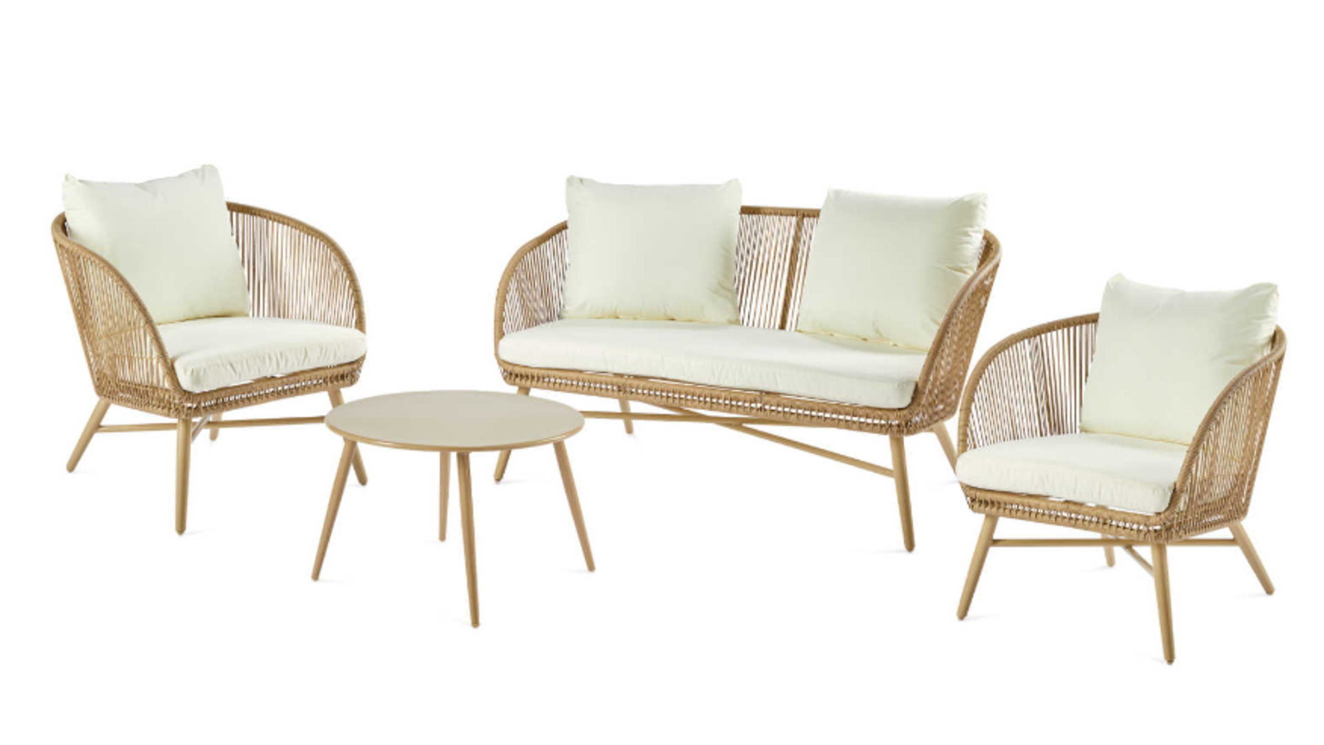 Rope Effect Furniture Set. Enjoy those lazy days in the garden with this comfortable and stylish - Image 2 of 5