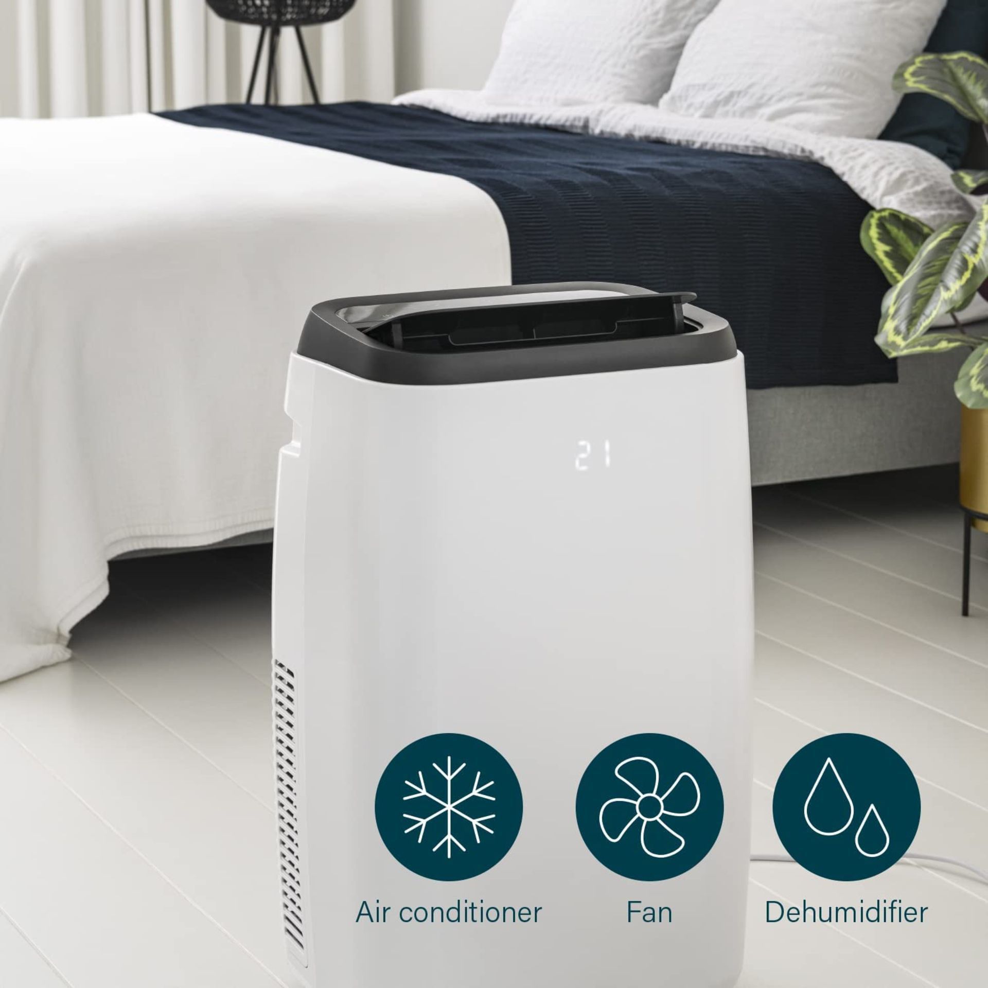 Princess Mobile Air Conditioner. 3 IN 1 SMART WIFI. 12,000 BTU, Smart and Voice Control, 3.5 kW, - Image 2 of 2