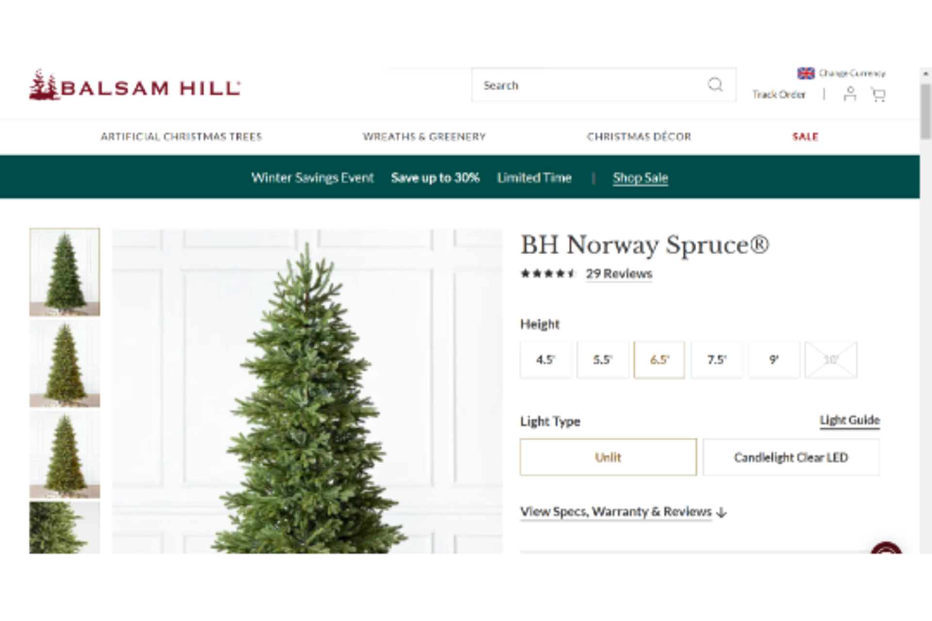 BH (The worlds leading Christmas Trees) BH Norway Spruce. - BI. RRP £679.00. Celebrate Christmas - Image 2 of 2