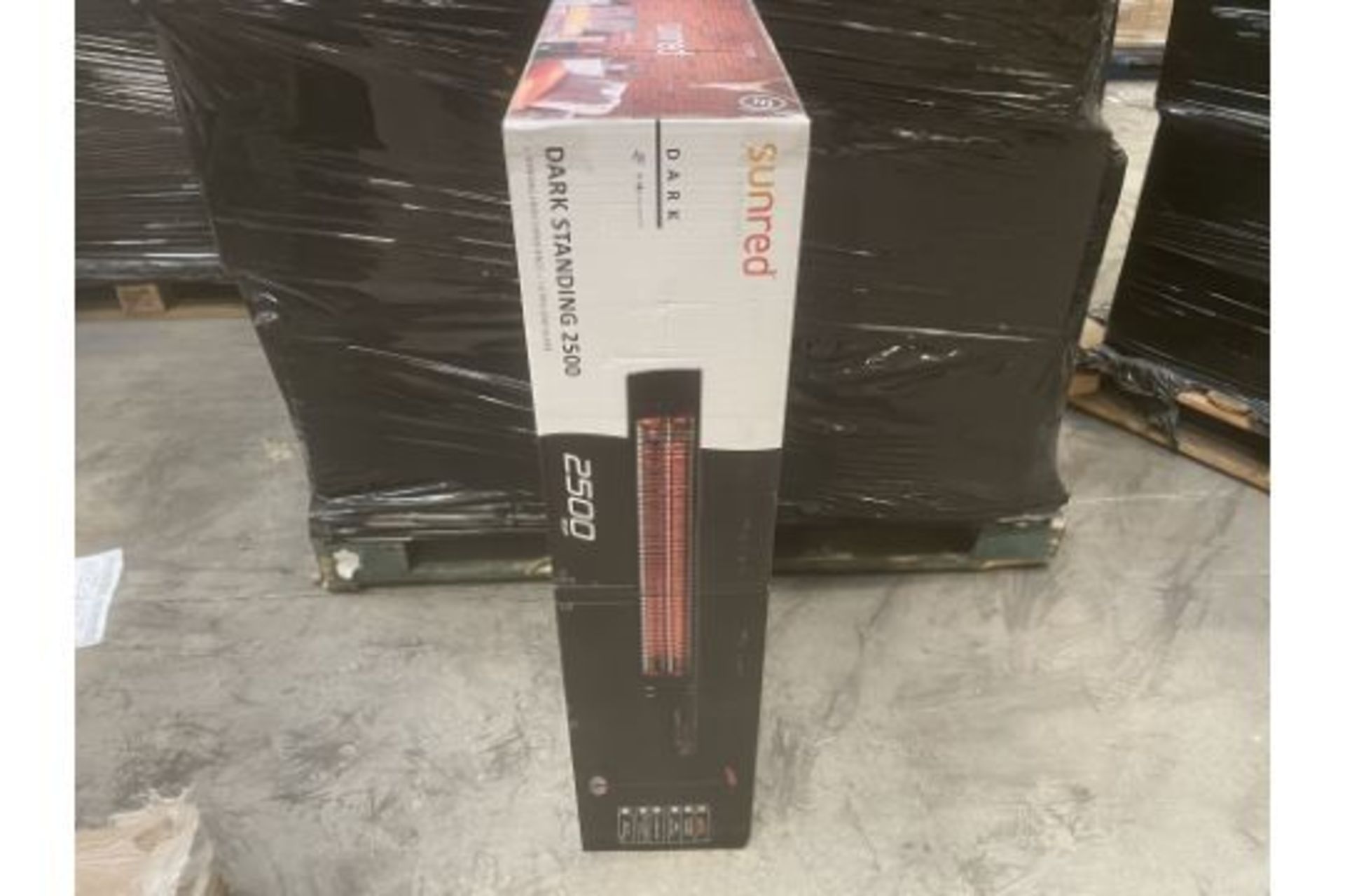 Pallet to include 20 x Brand New The Sunred Heater Dark Standing 2500W RRP £399. A high quality
