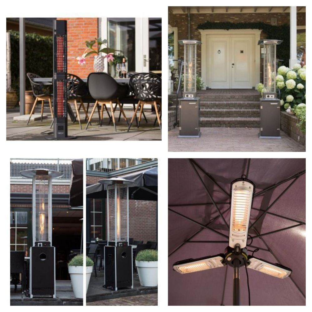 LIQUIDATION OF PALLETS OF THE PREMIUM LUXURY PATIO HEATER BRAND IN VARIOUS DESIGNS AND SIZES, HUGE RETAIL PALLETS