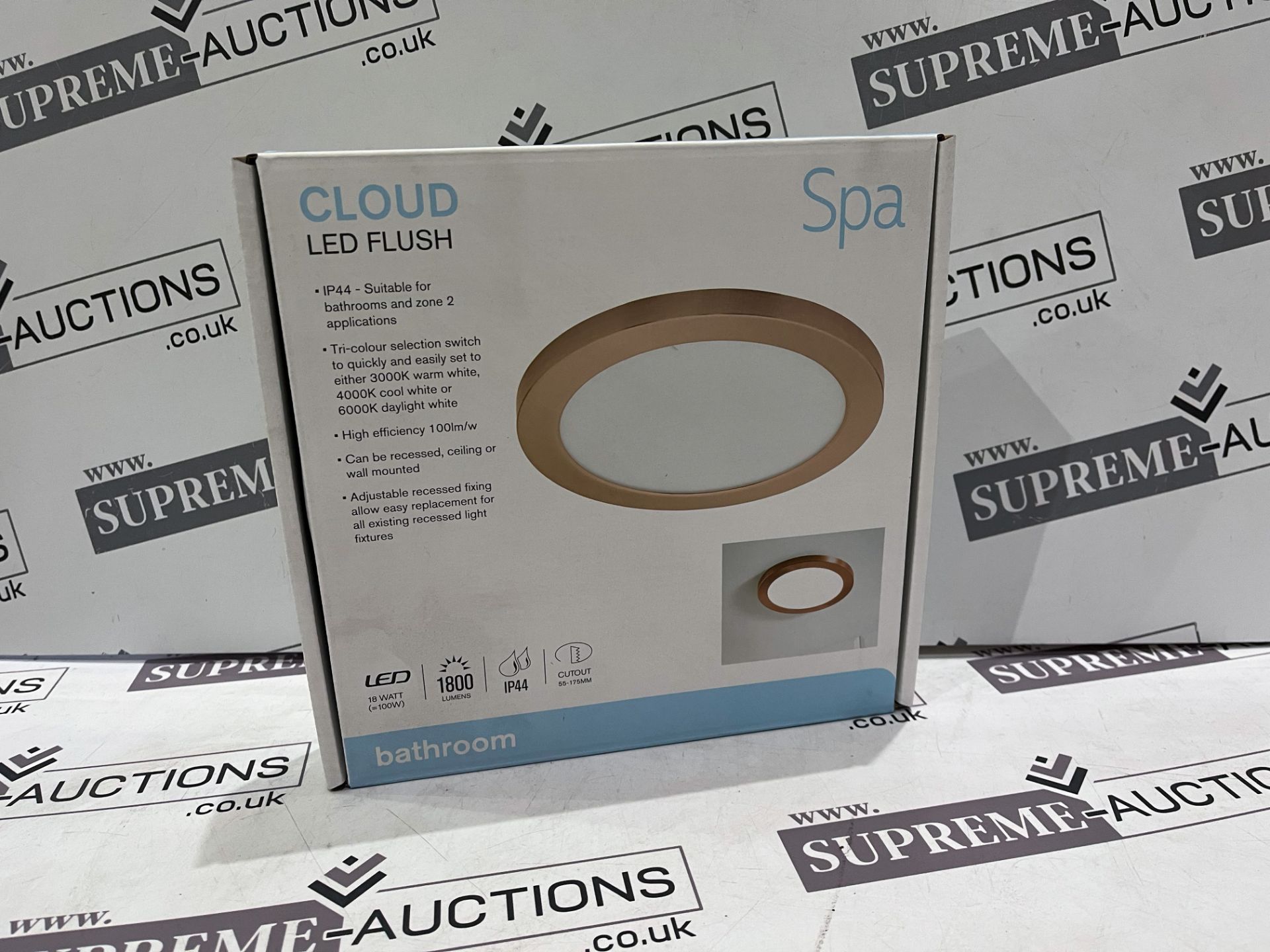 6 X BRAND NEW CLOUD SPA LED FLUSH LIGHTS RRP £40 EACH R15-1