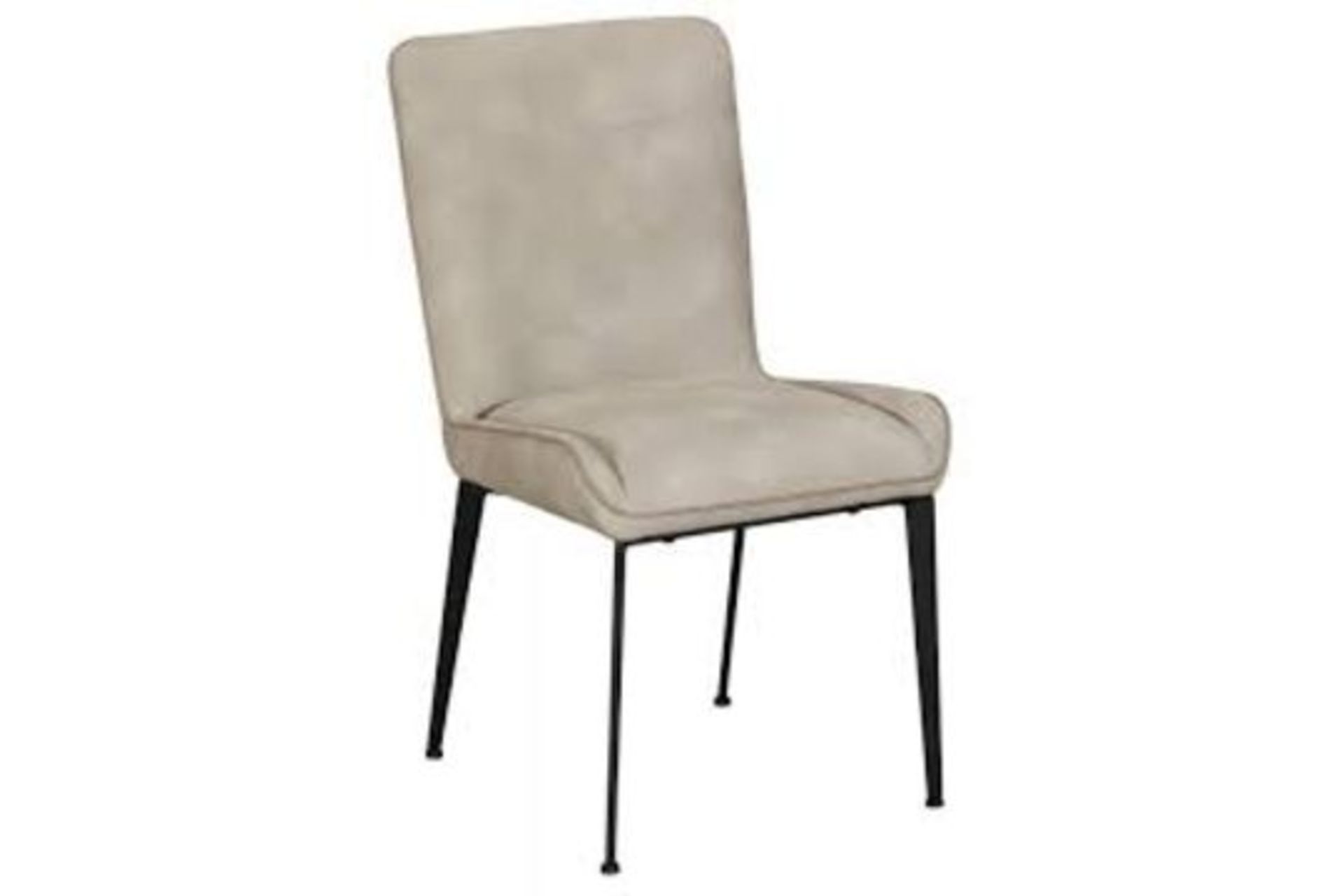 Cox & Cox Pair of Rebecca Dining Chairs (Misty PU). - SR3. RRP £495.00.