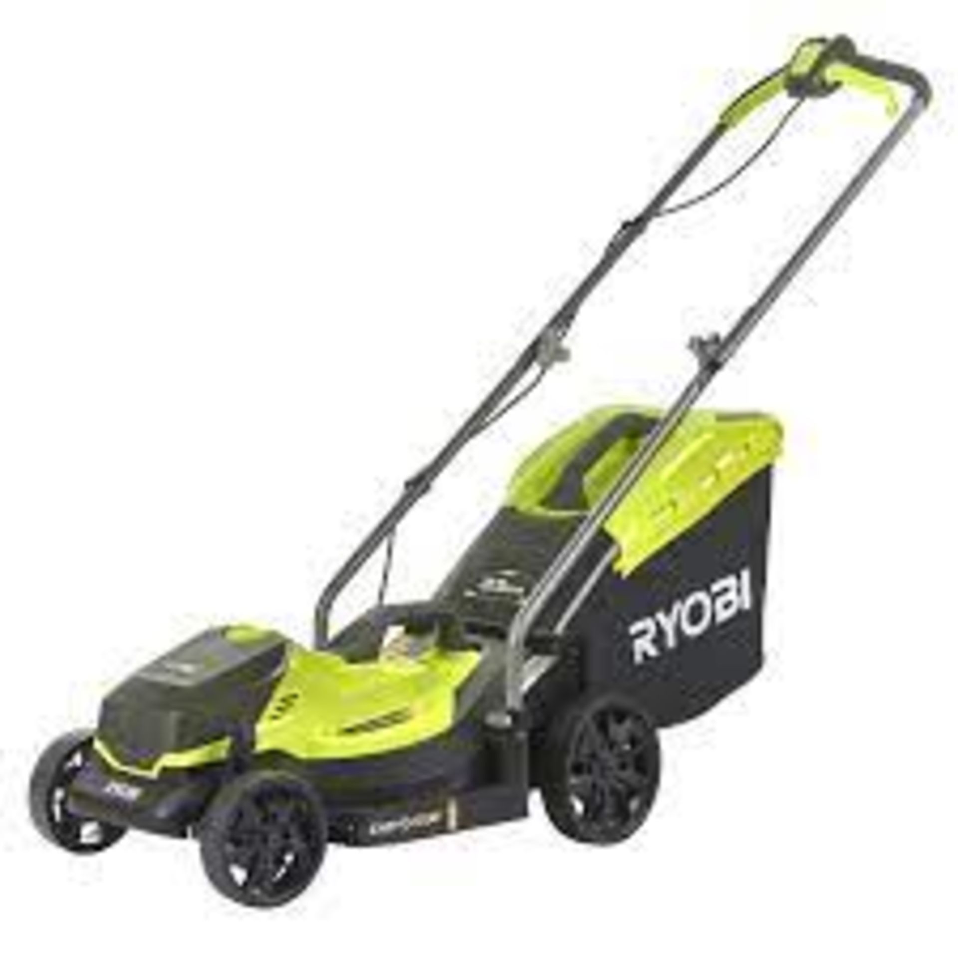 Ryobi ONE+ RLM18X33B50B Cordless 18V Rotary Lawnmower. RRP £329.99. - P3. Designed to be compact and