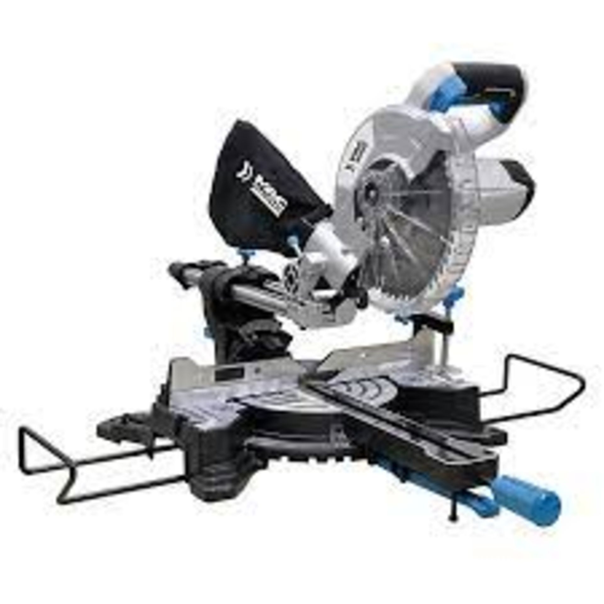 Mac Allister 1500W 220-240V 210mm Corded Compound mitre saw MMIS210C-B. RRP £155.00. - P4.