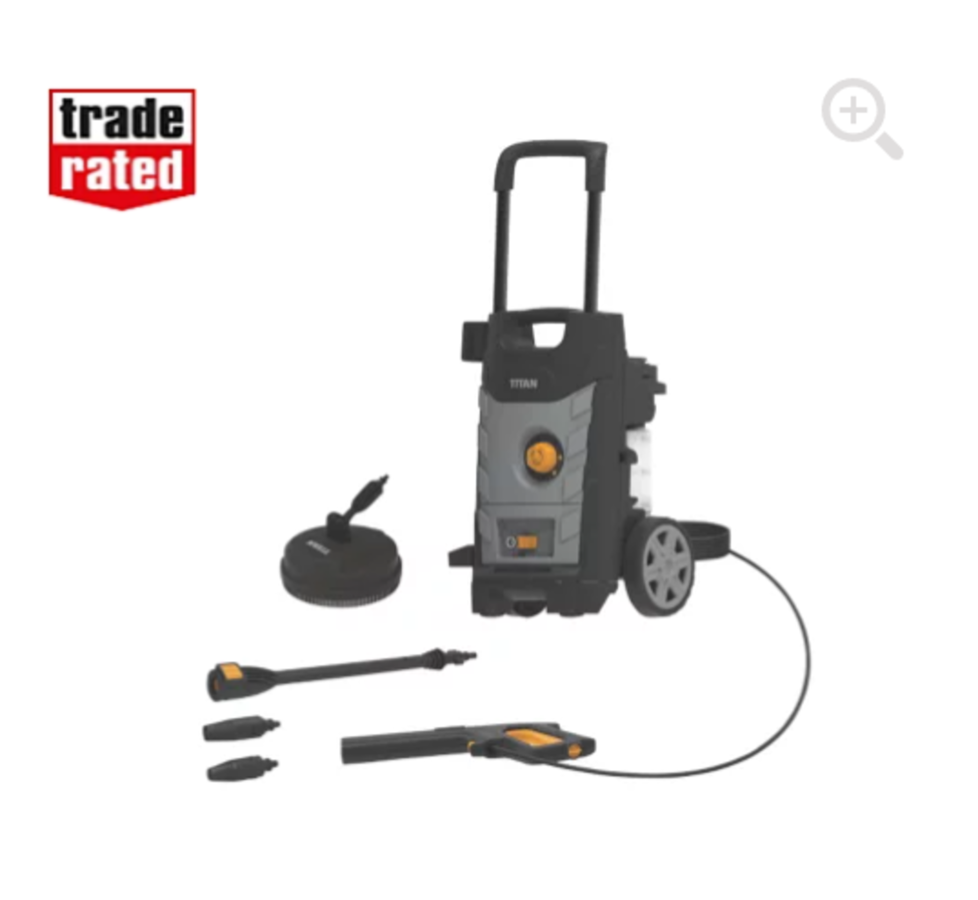 TITAN TTB1800PRW 140BAR ELECTRIC HIGH PRESSURE WASHER 1.8KW 230V. - P6. Compact design with space-