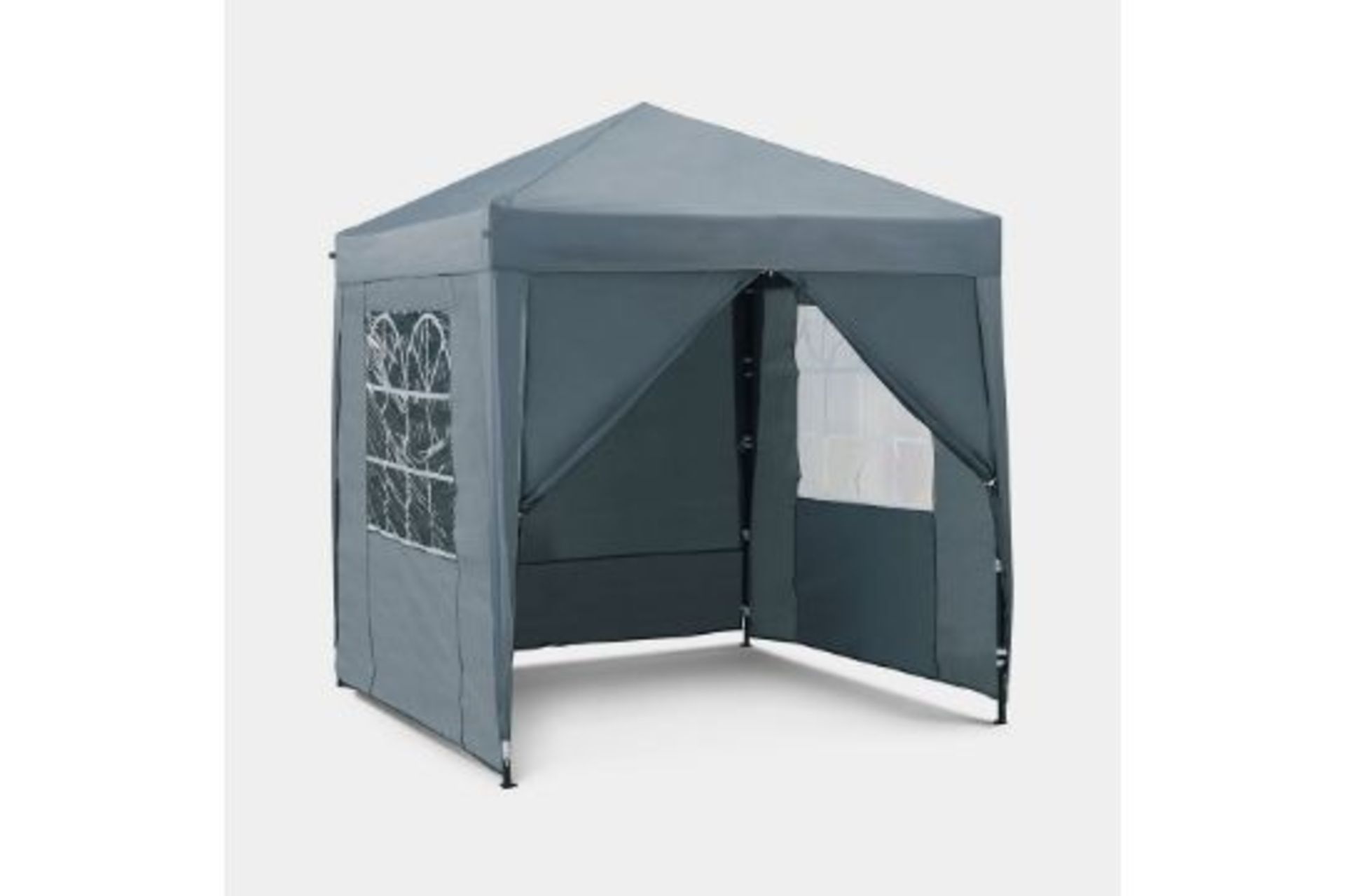 Slate Grey Pop-Up Gazebo Set 2 x 2m. - BI.