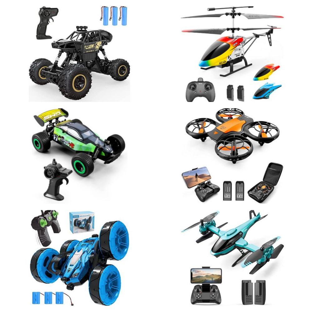 Trade & Single Lots of Remote Control Drones, Helicopters, Cars & More - Delivery Available!