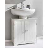 New England Underbasin Cupboard. - Great value, easy to assemble, stylish shaker-style bathroom